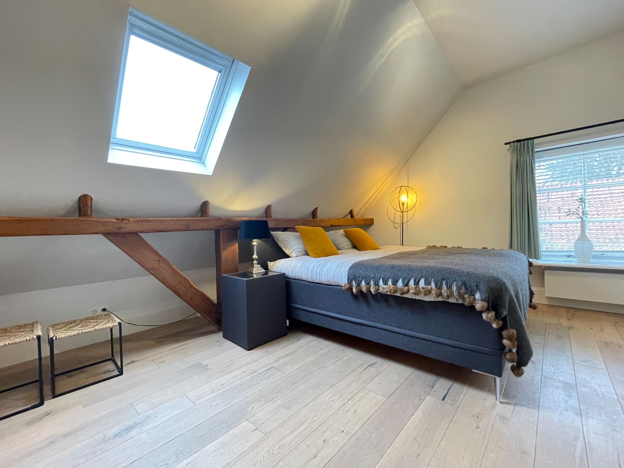 Een slaapkamer van de Binnenhof in Vriezenveen