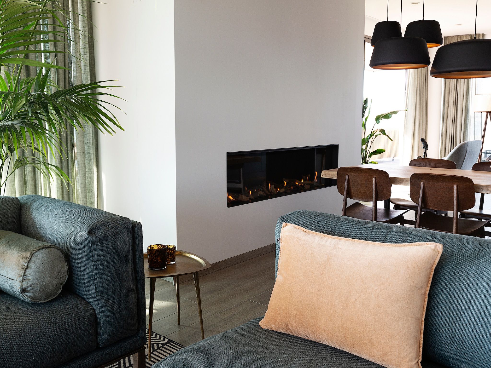 De woonkamer van Droomsuites Egmond aan Zee - 8 person apartment in Egmond aan Zee