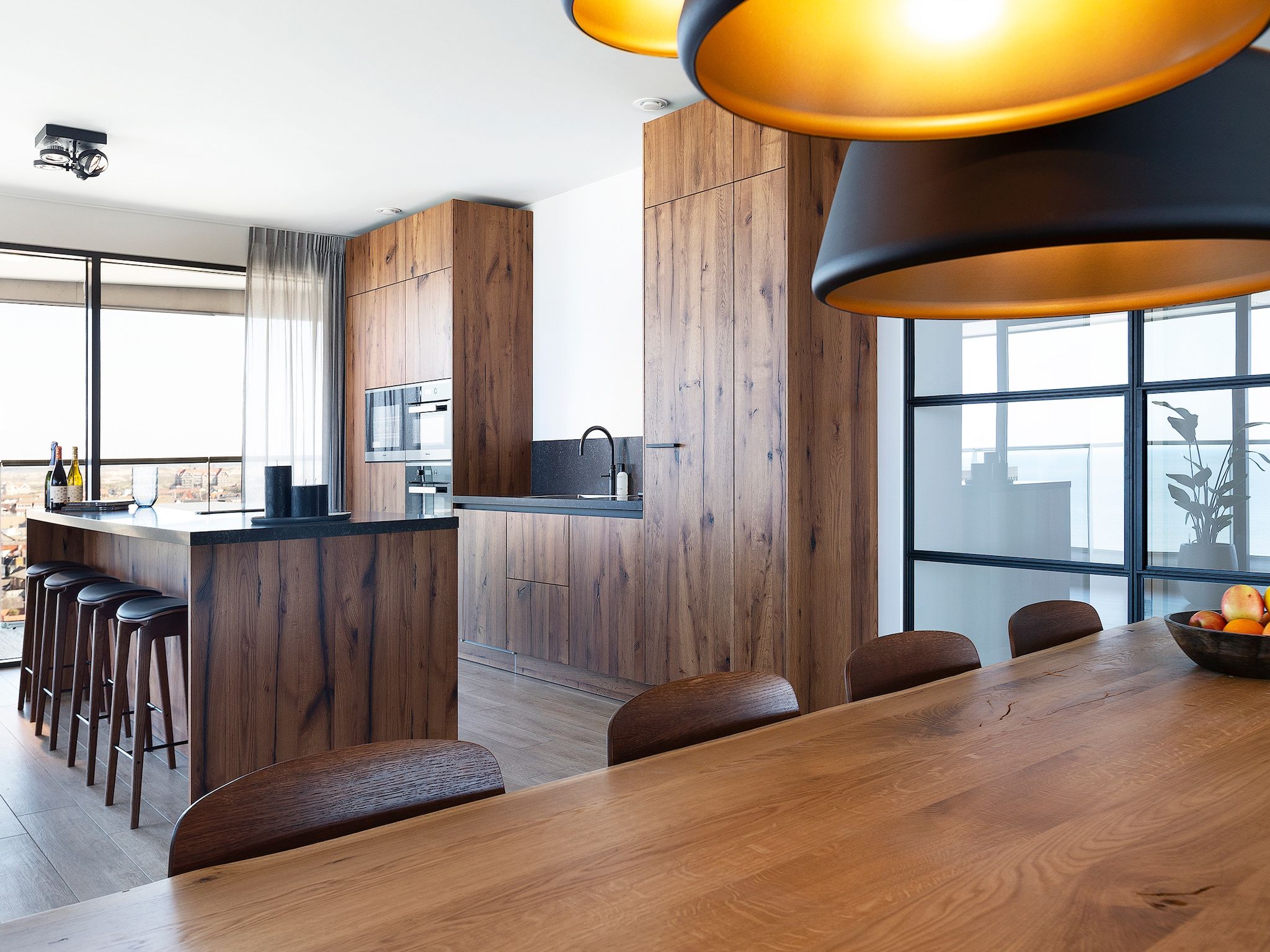 De keuken van Droomsuites Egmond aan Zee - 8 person penthouse in Egmond aan Zee