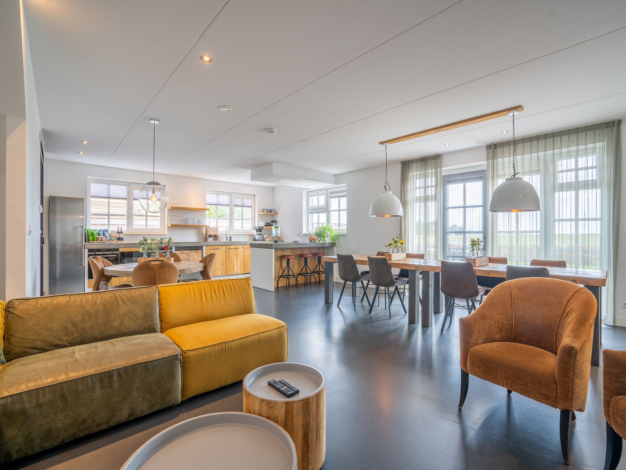 De woonkamer van Duynweelde Texel in Den Burg