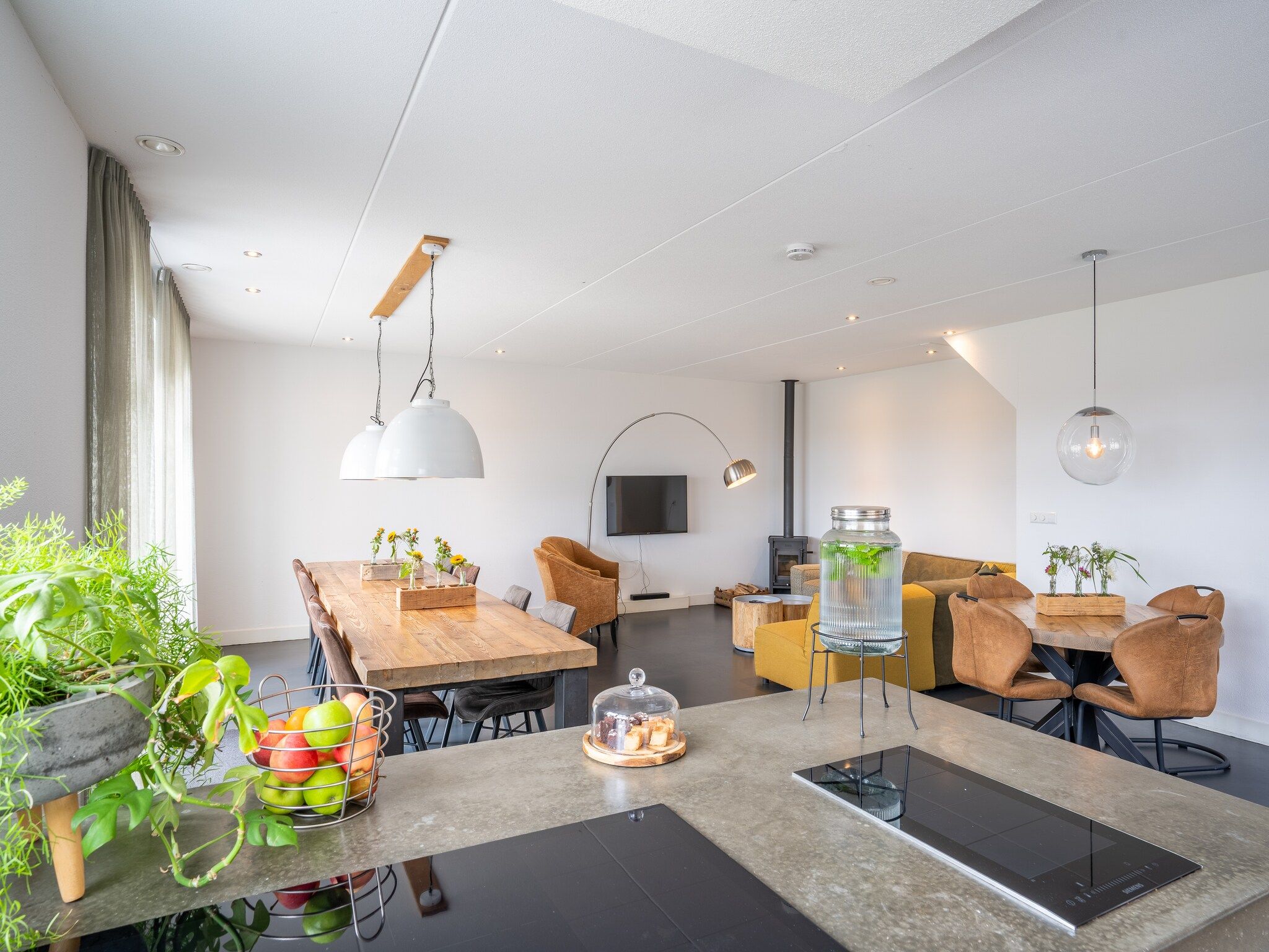 De eetkamer van Duynweelde Texel in Den Burg