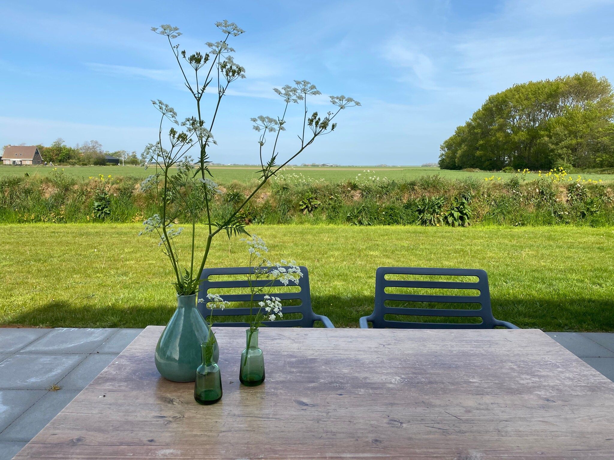 Het uitzicht vanaf Duynweelde Texel in Den Burg