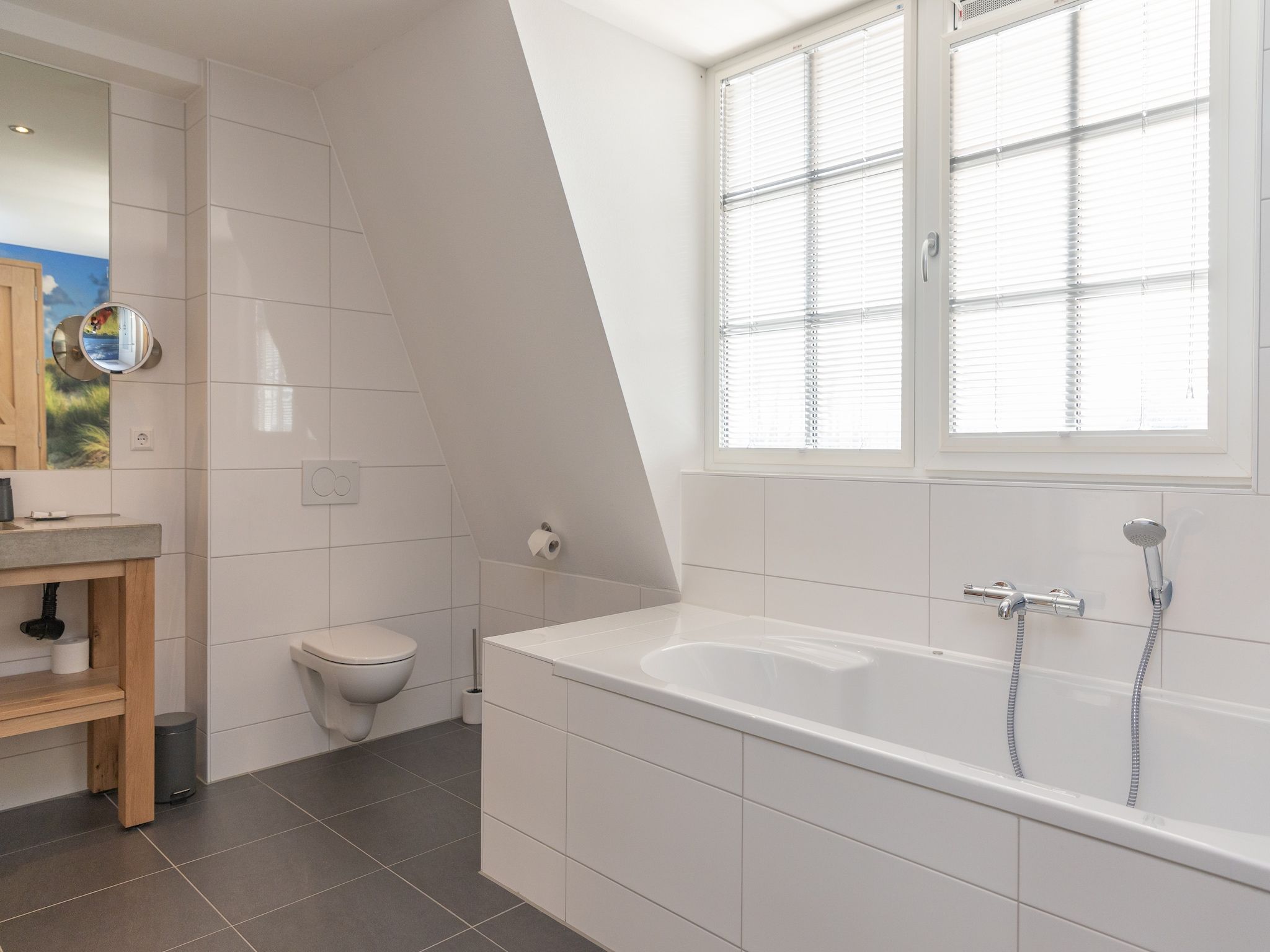 De badkamer van Duynweelde Texel in Den Burg