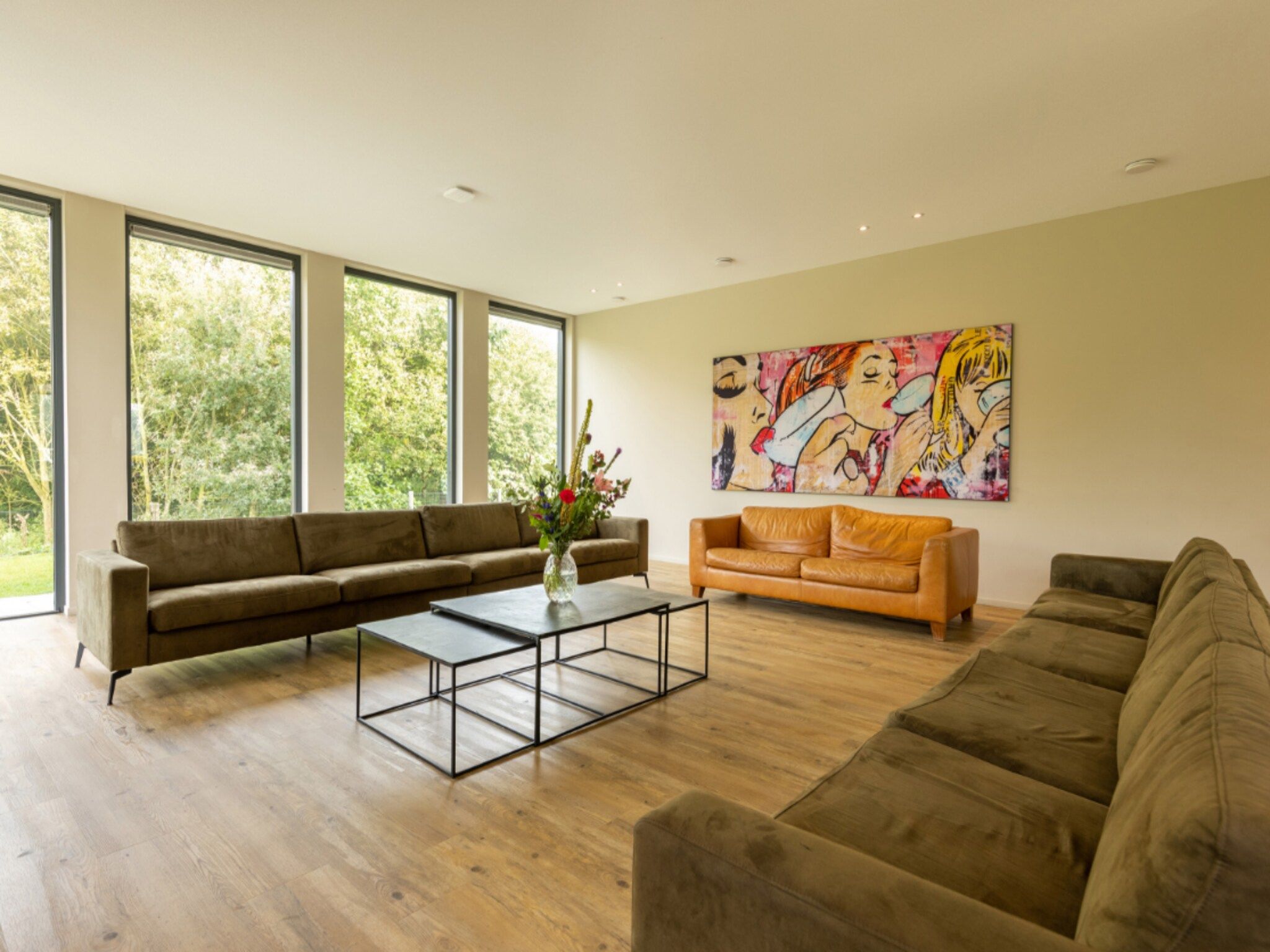 De woonkamer van Het Heerlijcke Huis in Aalten