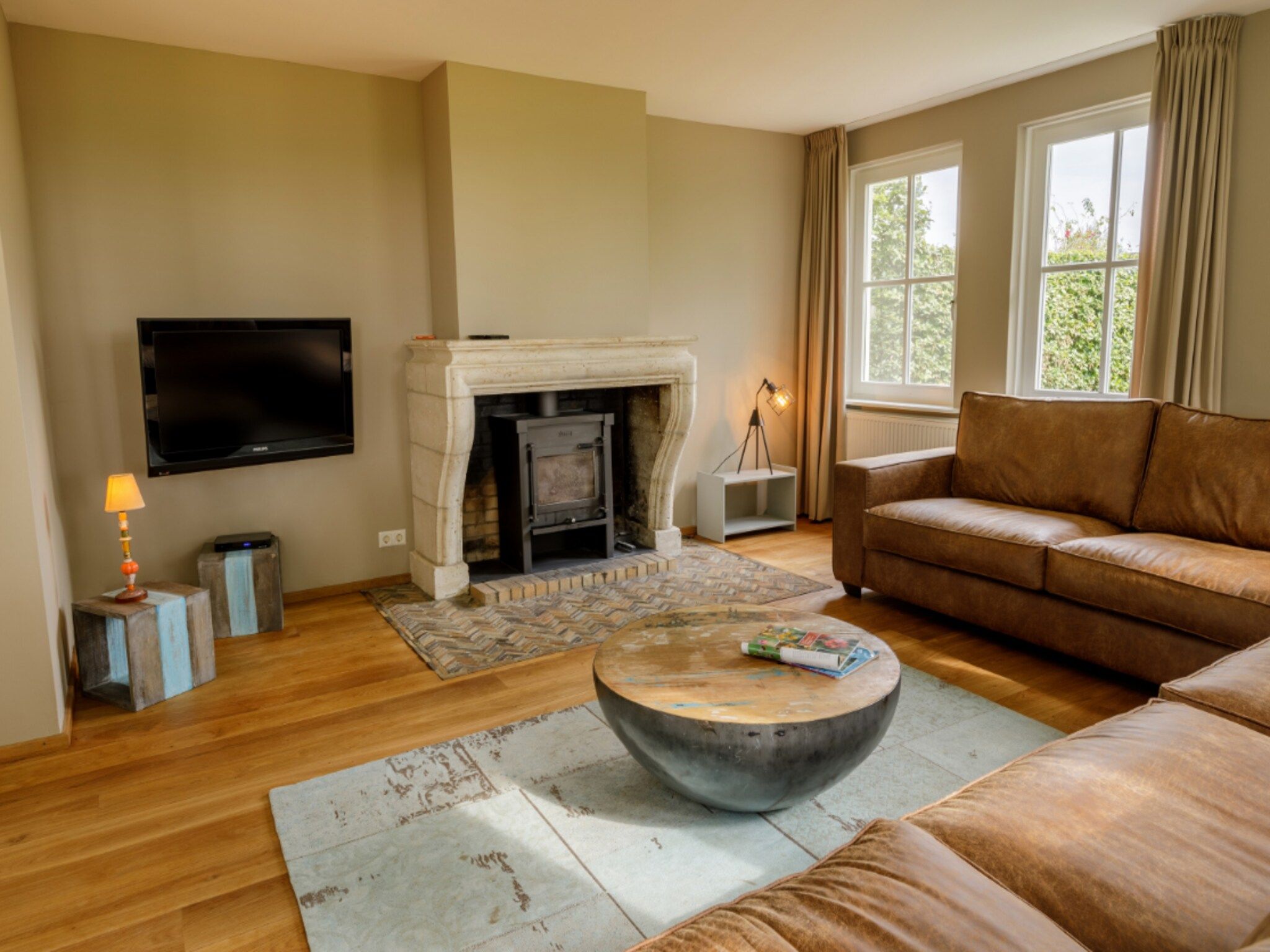 De woonkamer van Landhuis Aalten in Aalten