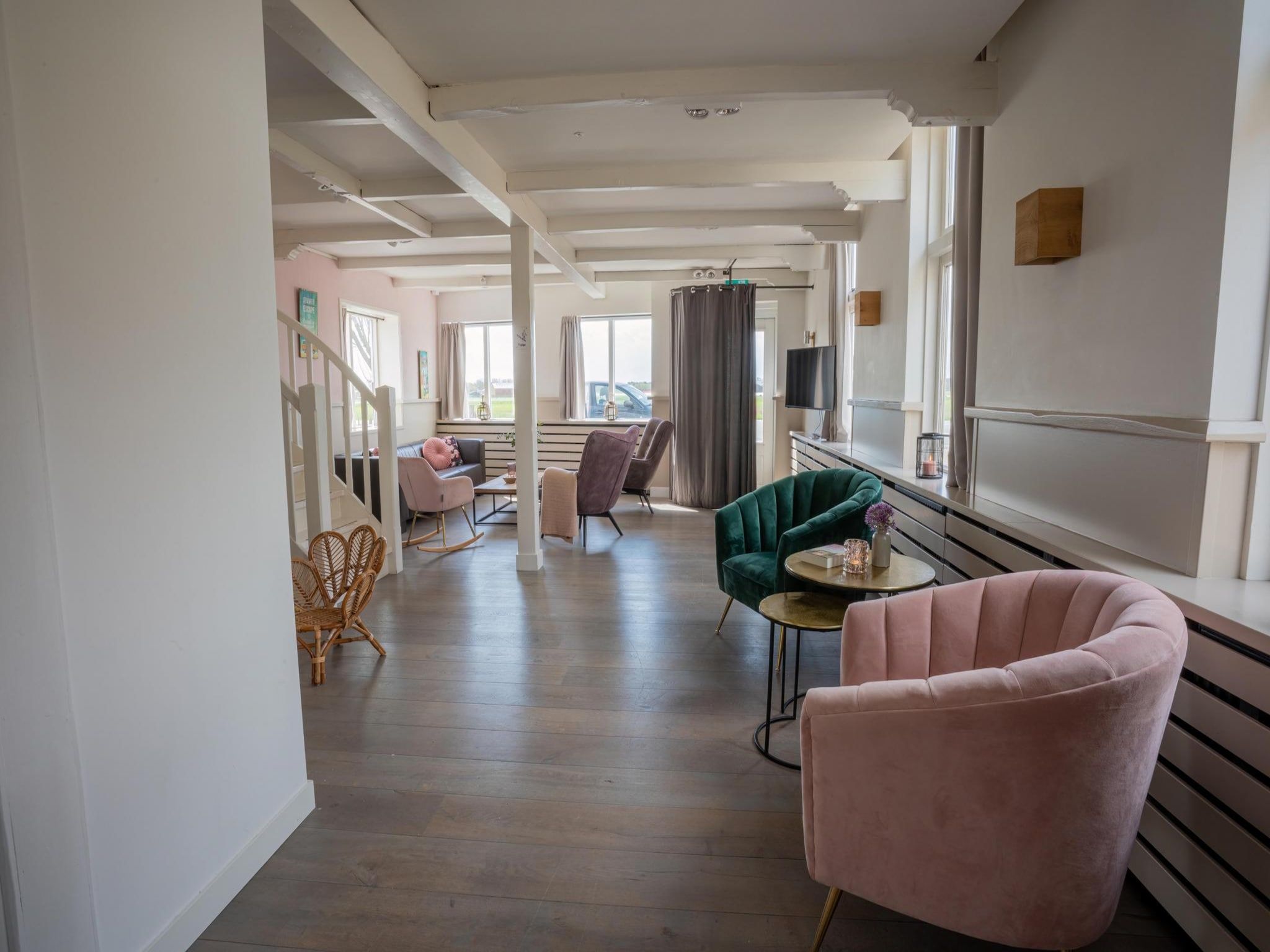 Het terras van Tussen Duin en Strand in Egmond aan den Hoef