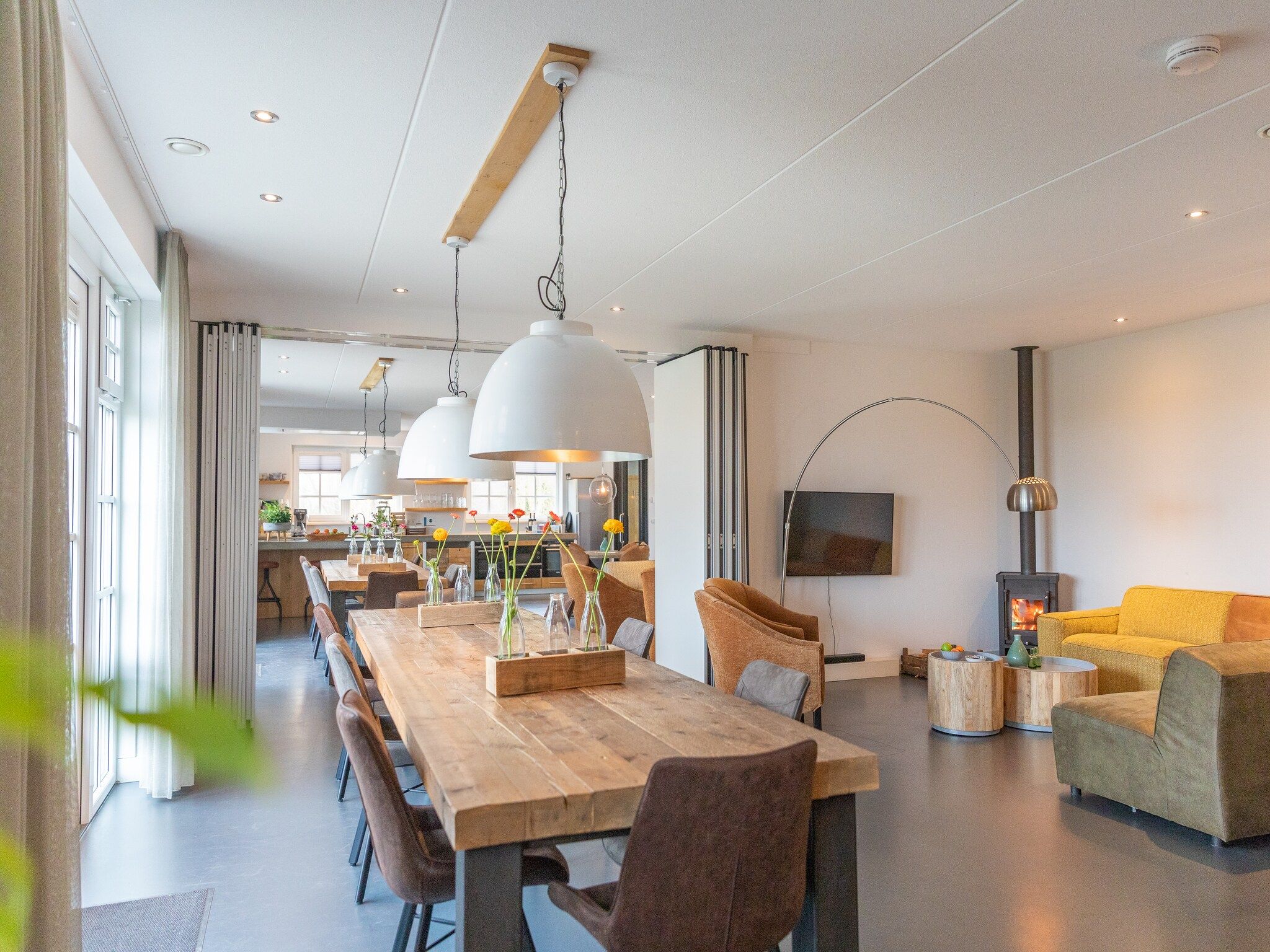 De eetkamer van Waddenweelde Texel in Den Burg