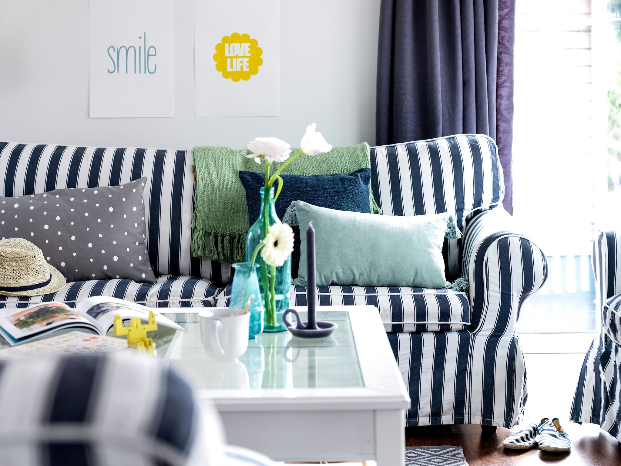 De woonkamer van Watervilla in Loosdrecht