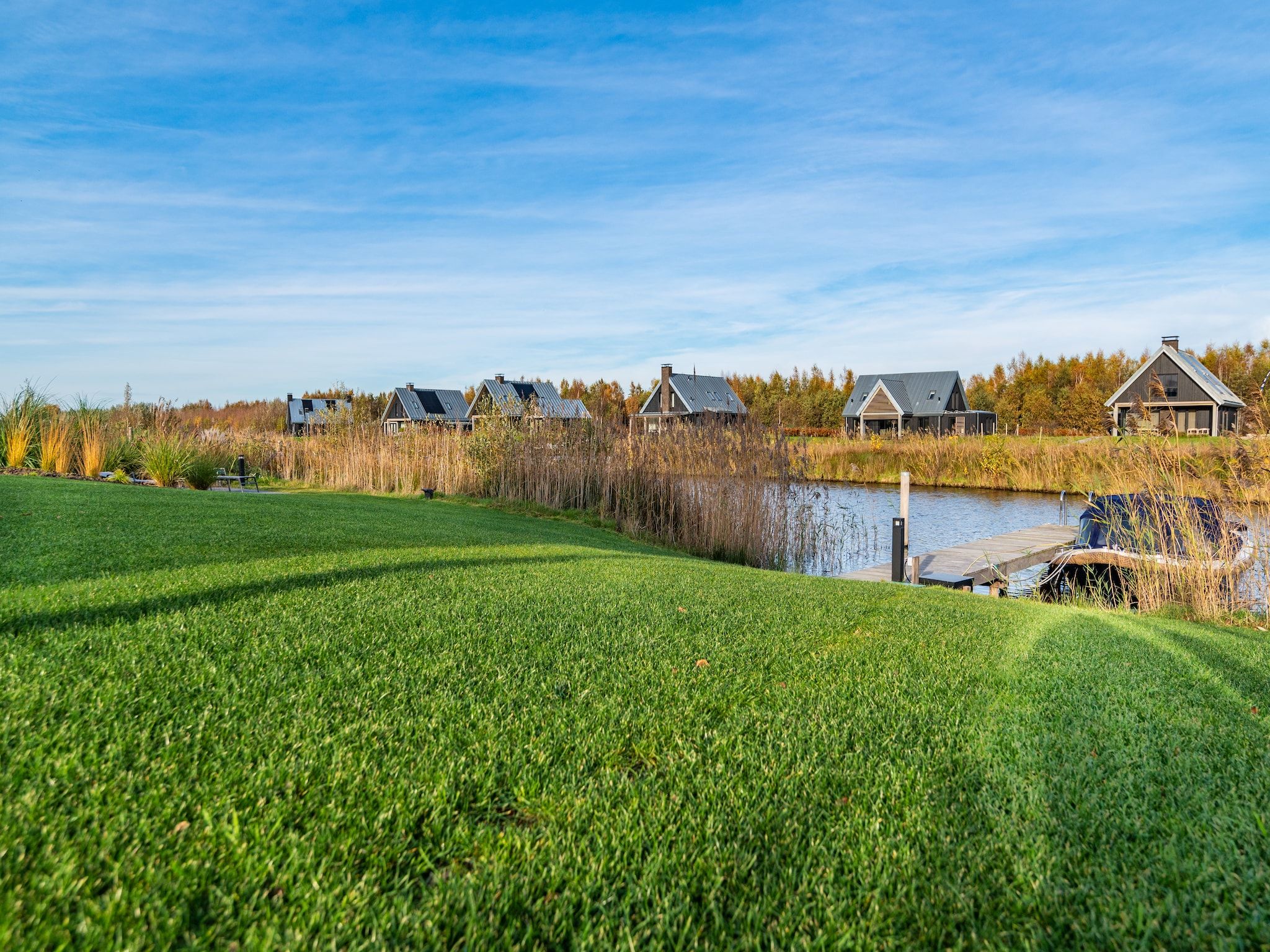 Het uitzicht vanaf Meer van Eysinga in Sint Nicolaasga