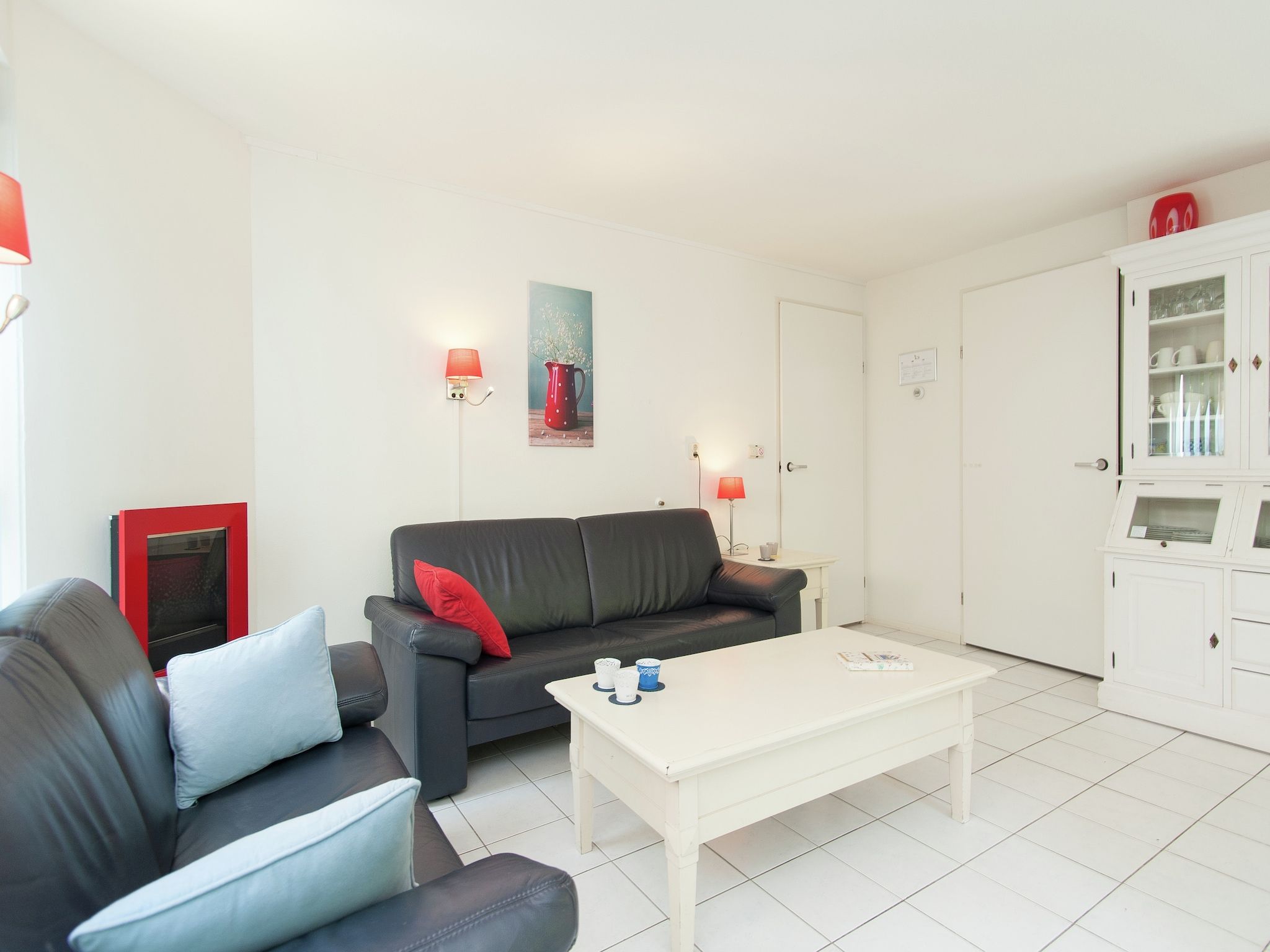 De woonkamer van De Meerkoet in Oudemirdum