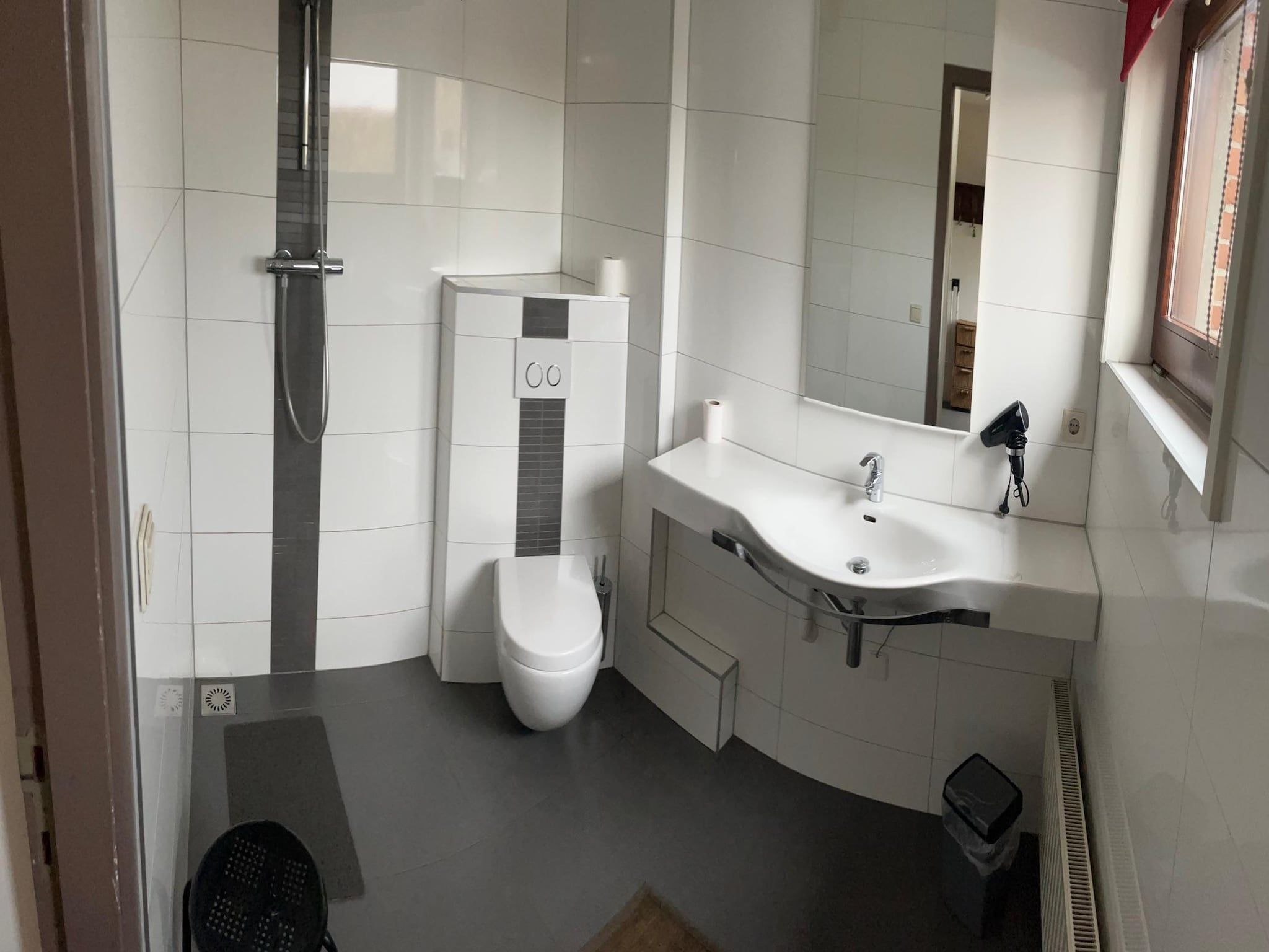 De badkamer van Appartement De Hooizolder in Eede