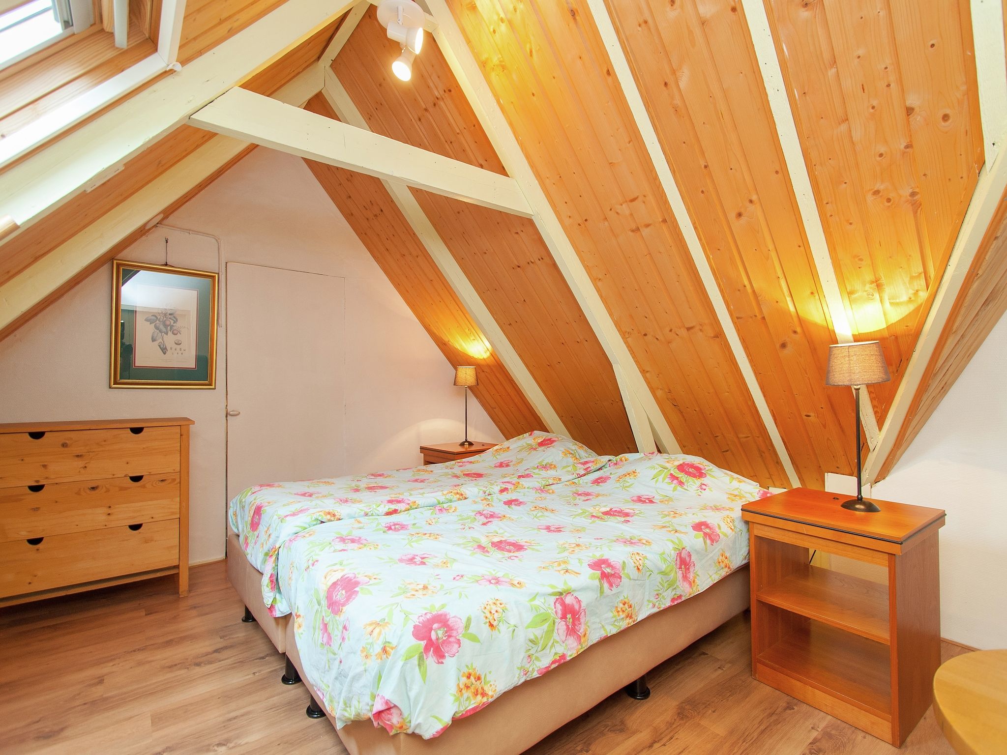 Een slaapkamer van Haulervaart in Waskemeer