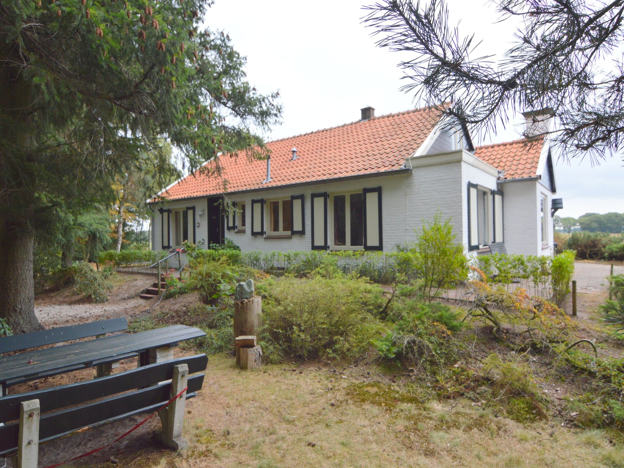 De buitenkant van Huis in het bos in Oploo