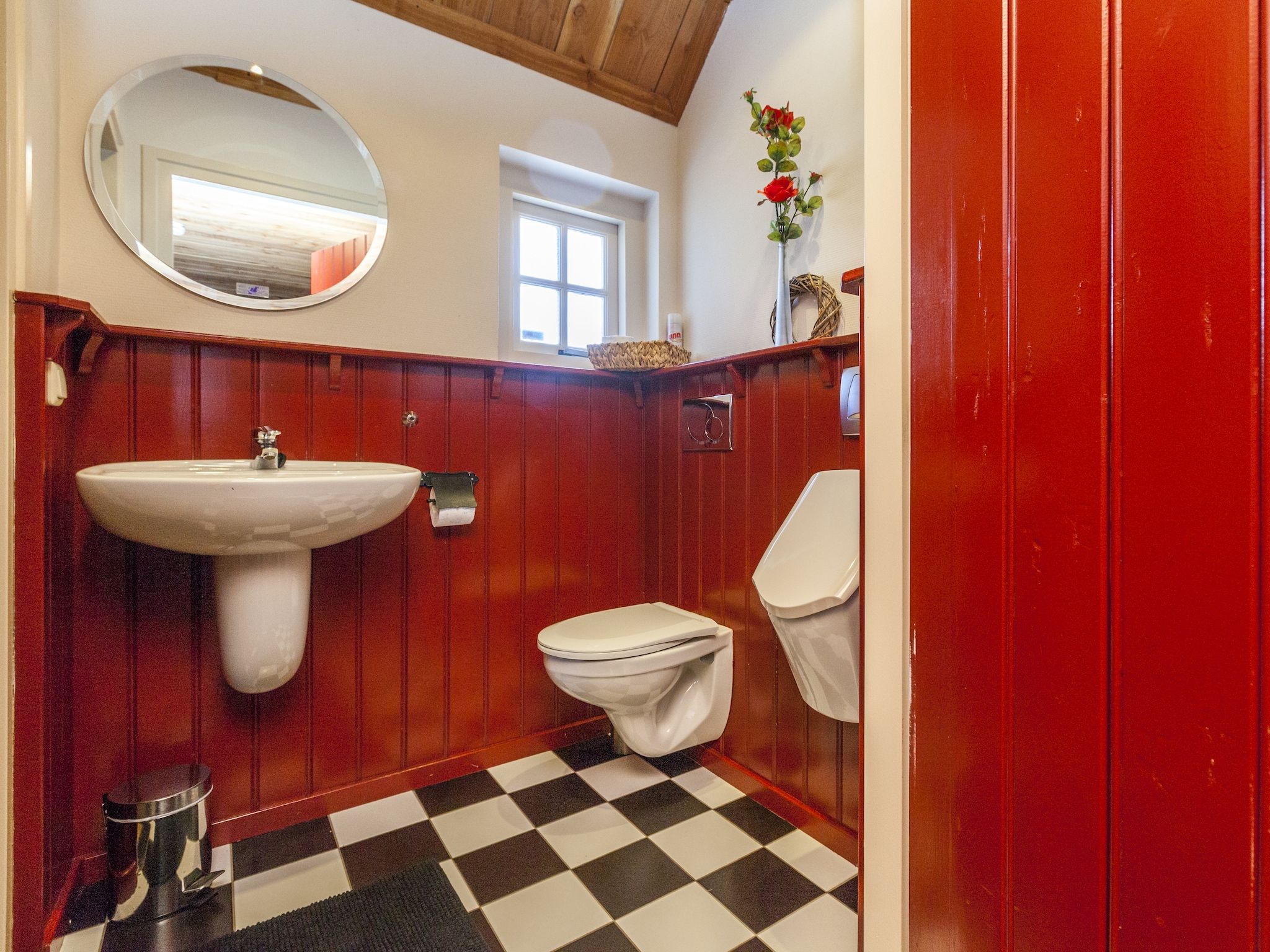 De badkamer van De Hytte in Balkbrug