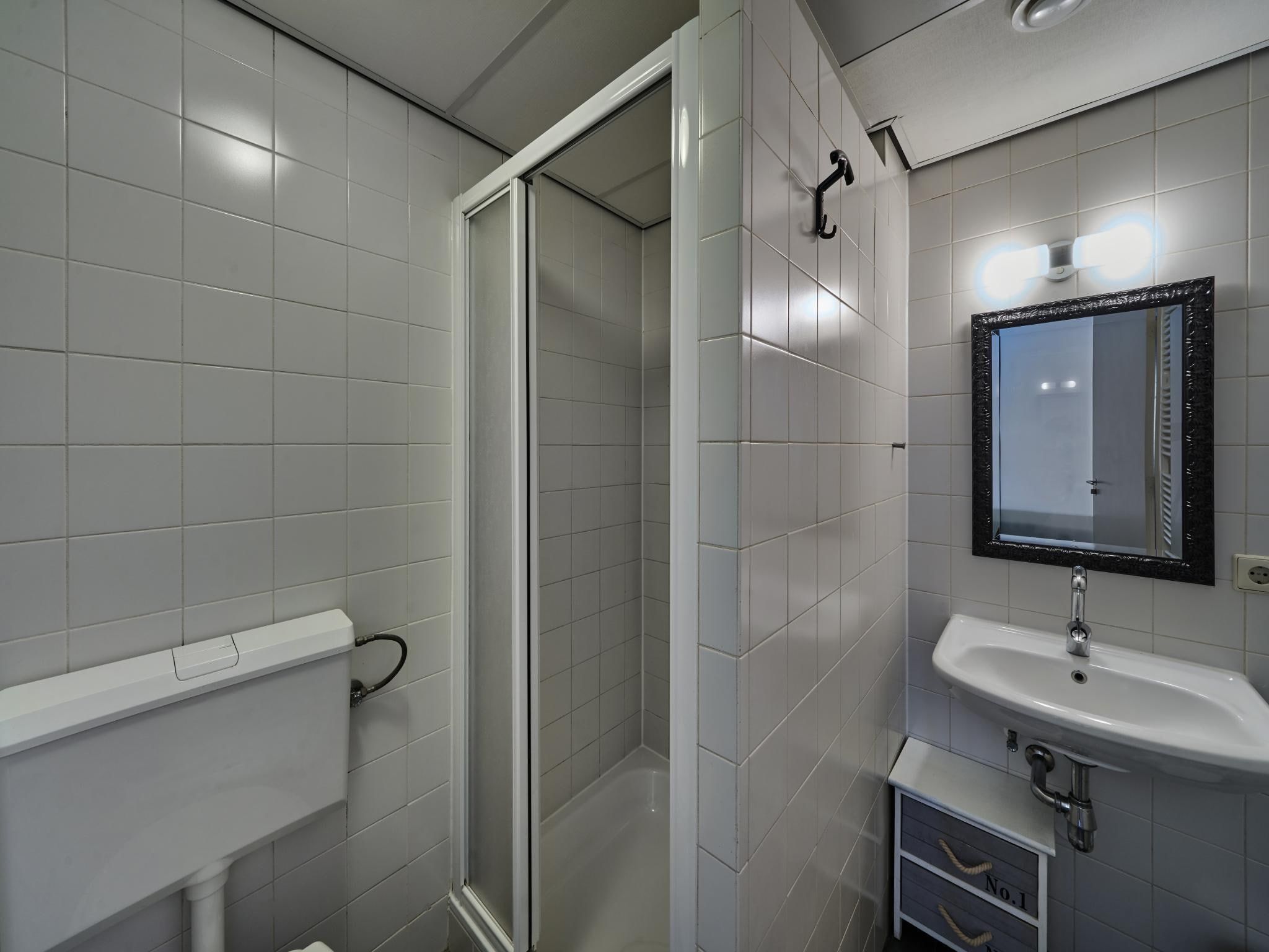 De badkamer van Meschermolen 10 in Mesch-Eijsden