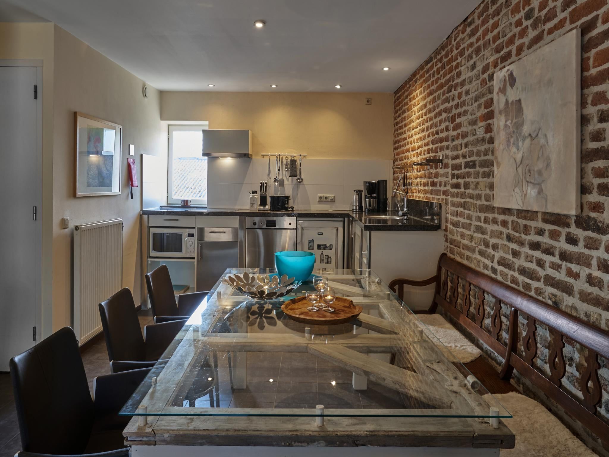 De eetkamer van Meschermolen 10 in Mesch-Eijsden