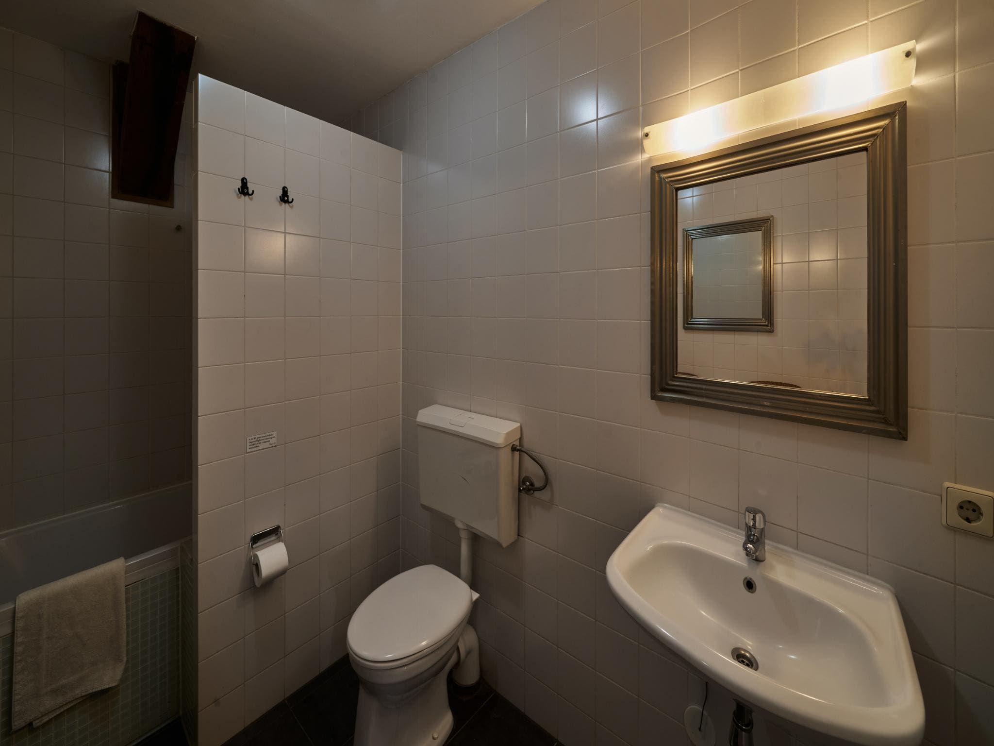 De badkamer van Meschermolen 10 in Mesch-Eijsden