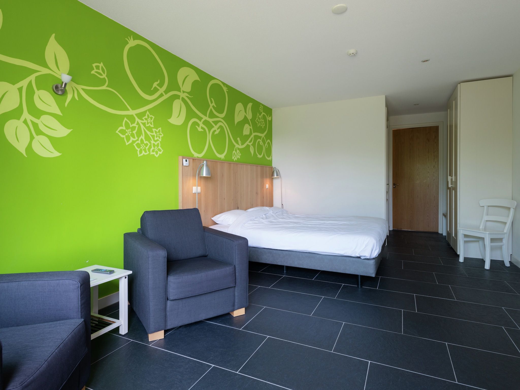 Een slaapkamer van Van Vuure in Zuidoostbeemster