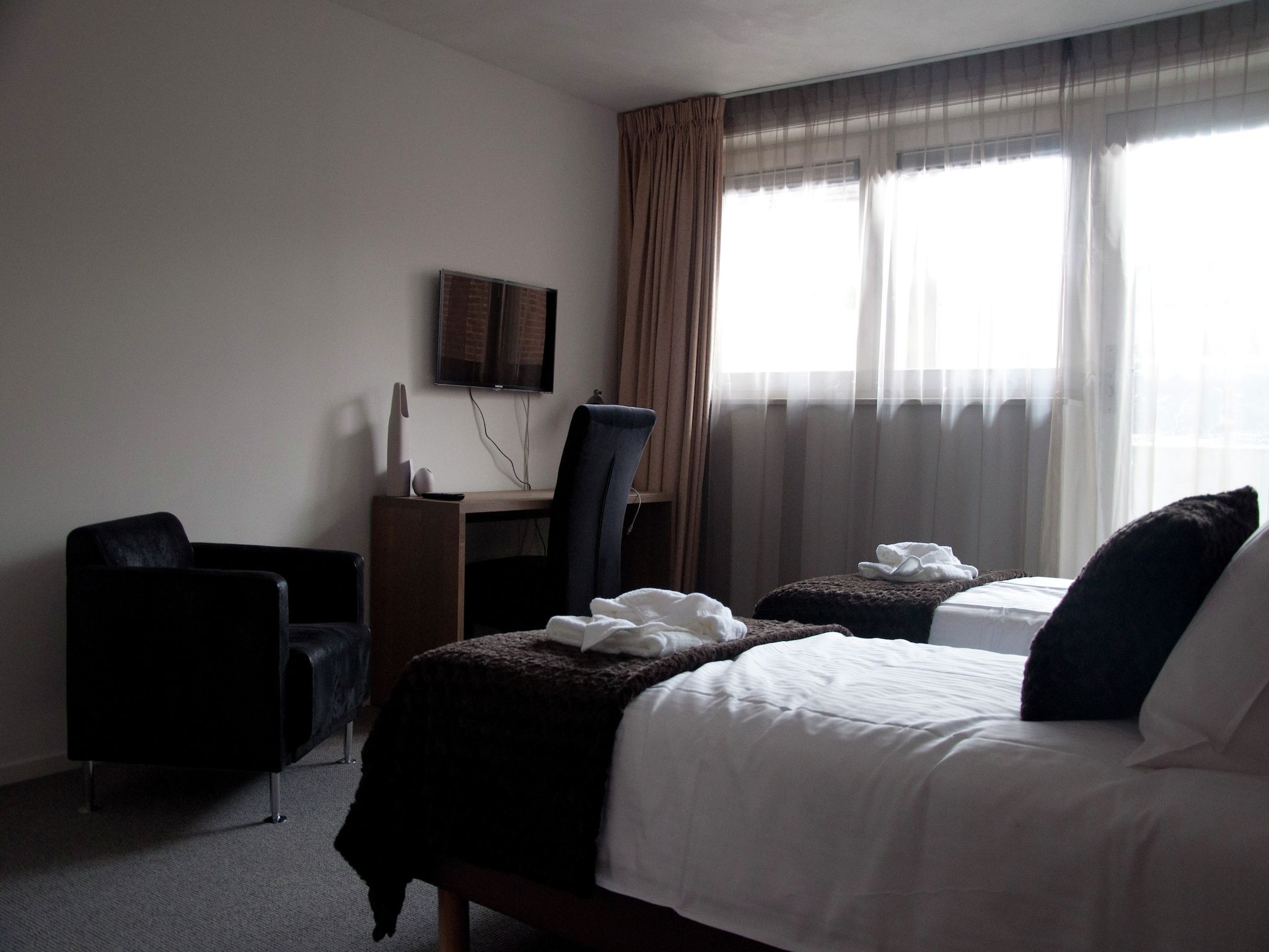 Een slaapkamer van Landhuis de Linde in Nijensleek