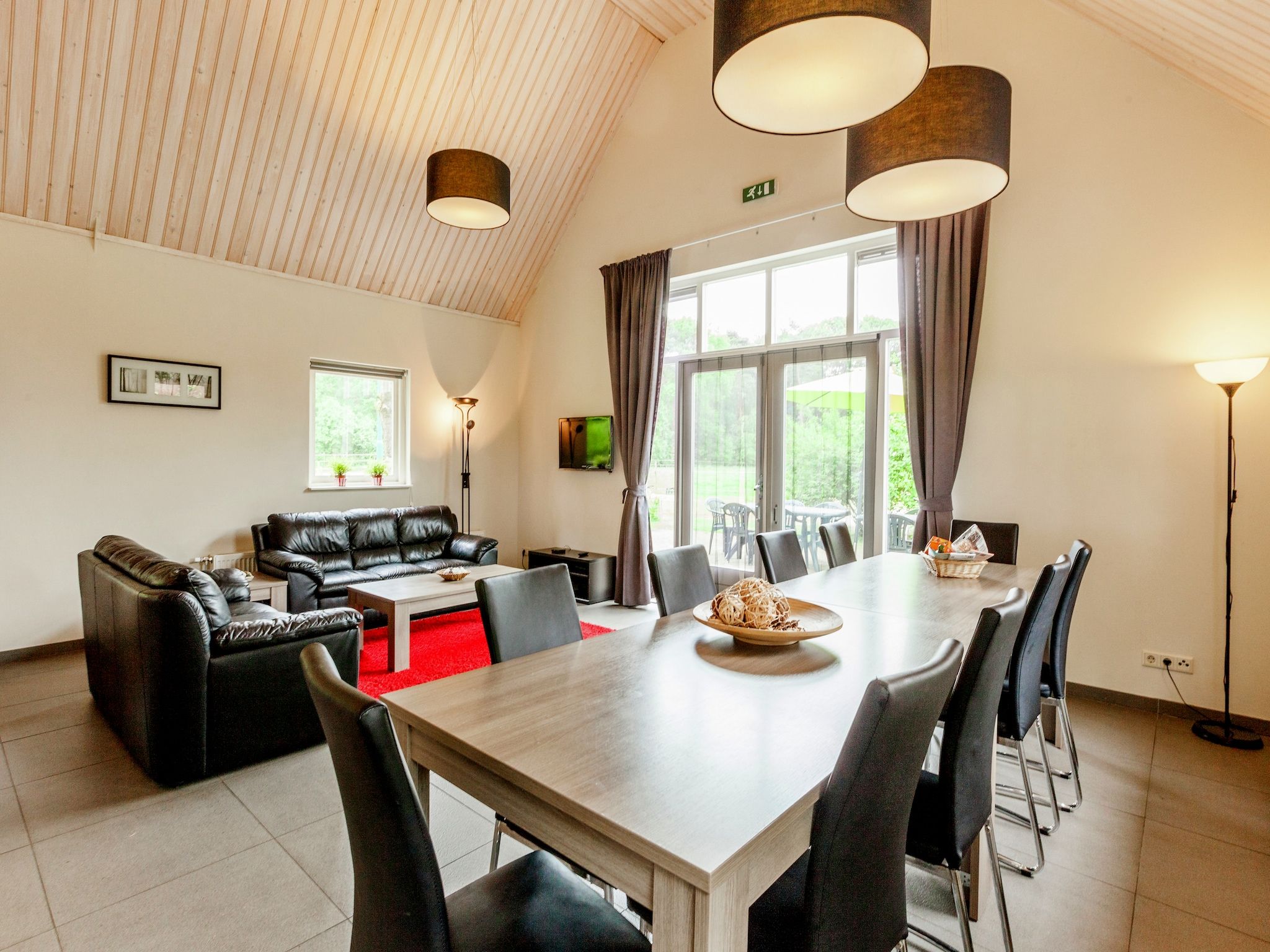 De woonkamer van de Lansert in Vessem