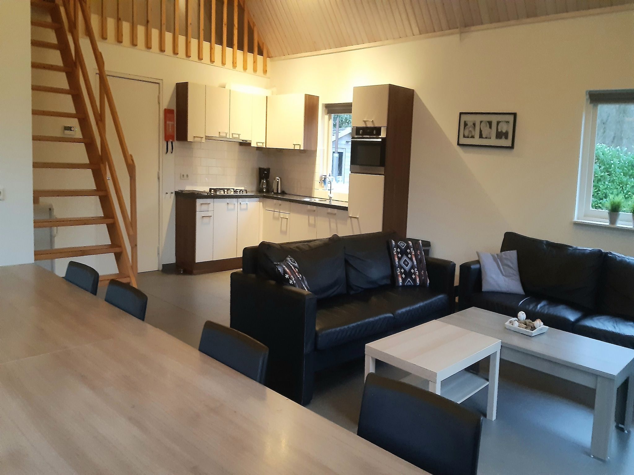 De woonkamer van de Lansert in Vessem