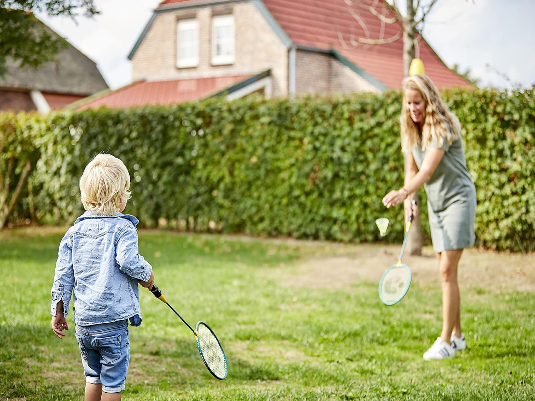 De tuin van Buitenhof De Leistert 12 in Roggel
