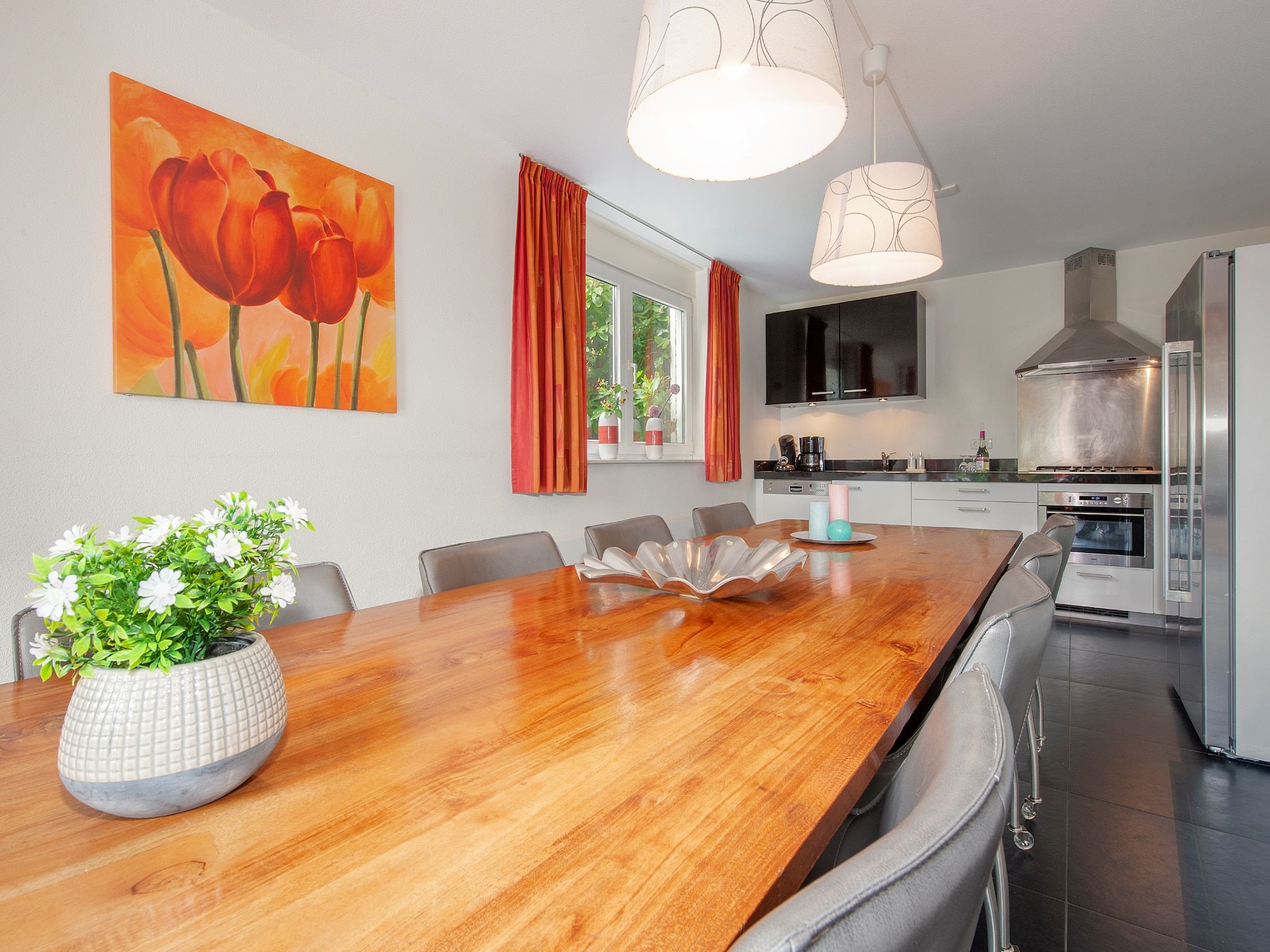 De eetkamer van Resort Arcen 16 in Arcen