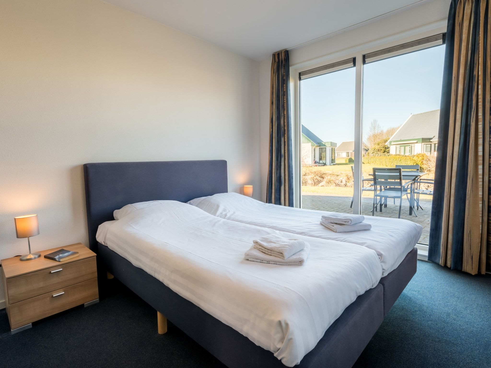 Een slaapkamer van Hunzepark 2 in Gasselternijveen