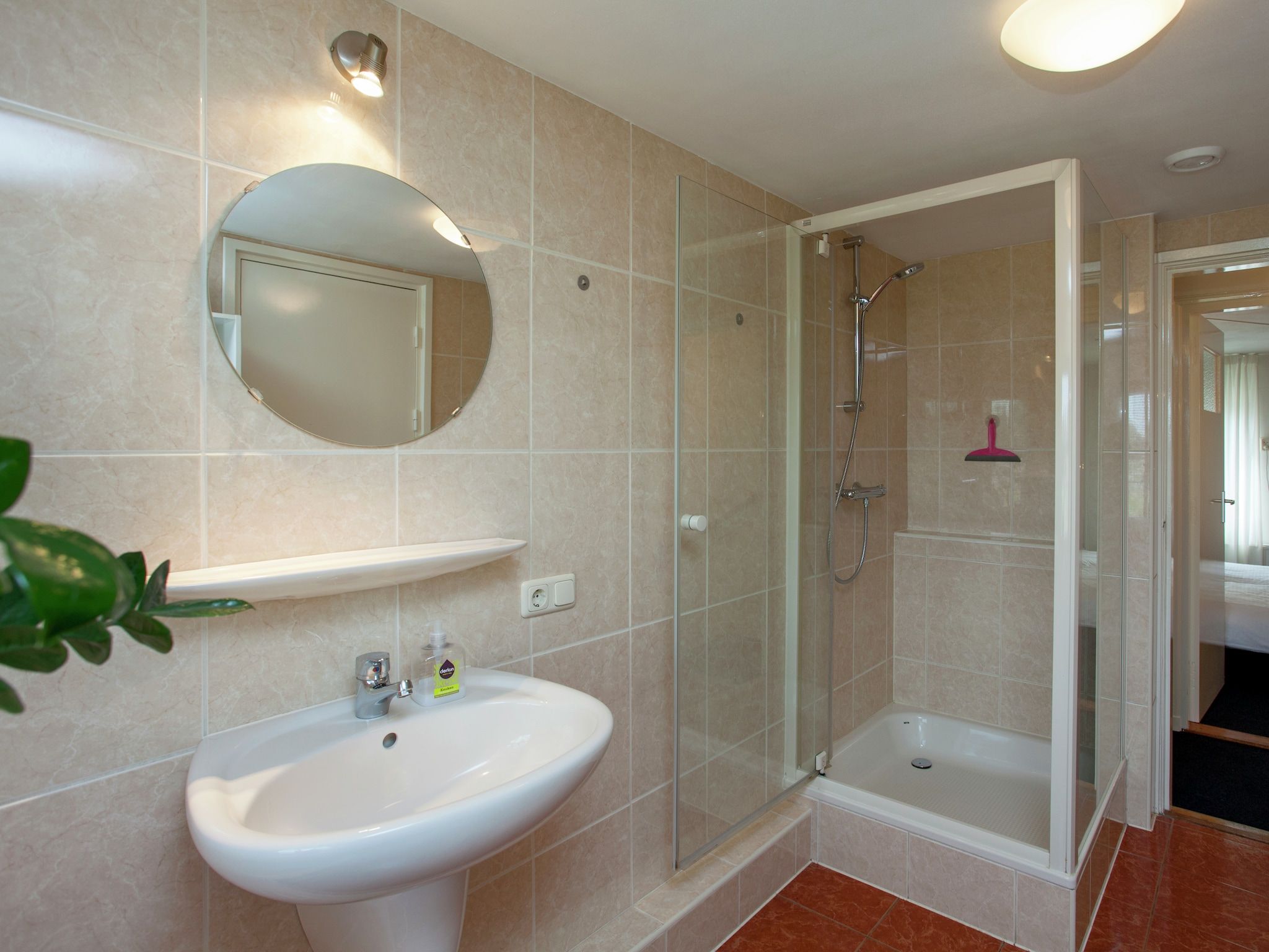 De badkamer van Dorpswoning Het Landelijke in Leende