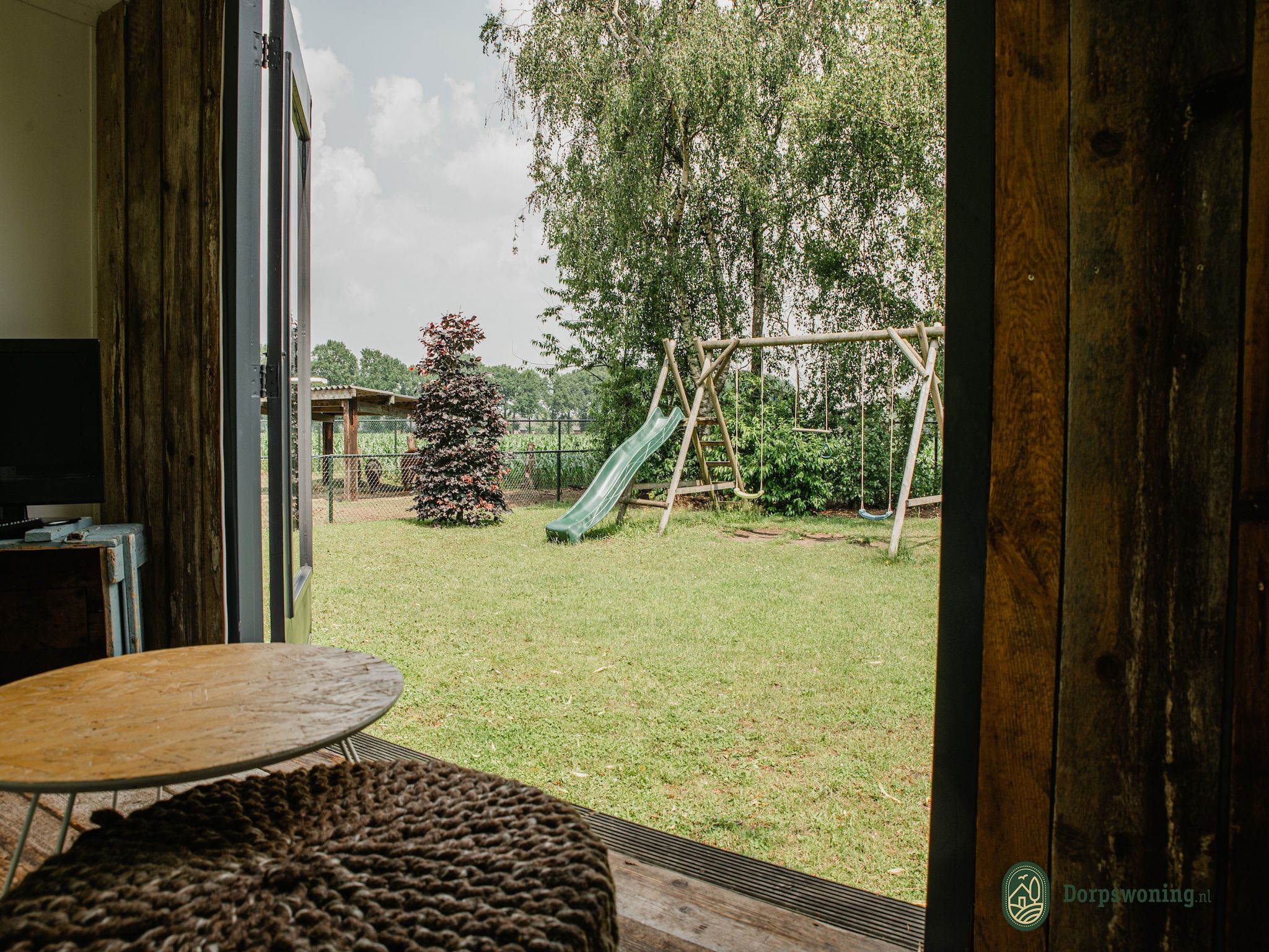 Het uitzicht vanaf Dorpswoning Het Landelijke in Leende