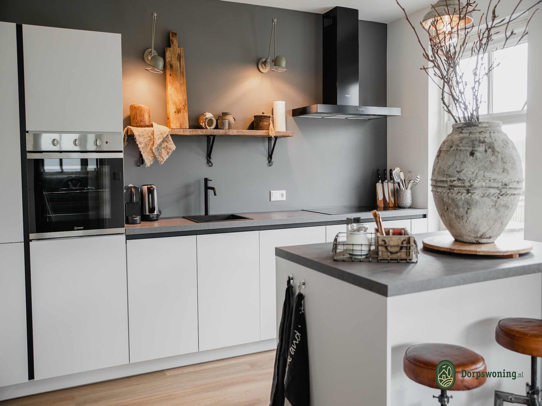 De keuken van Dorpswoning De Plek in Leende