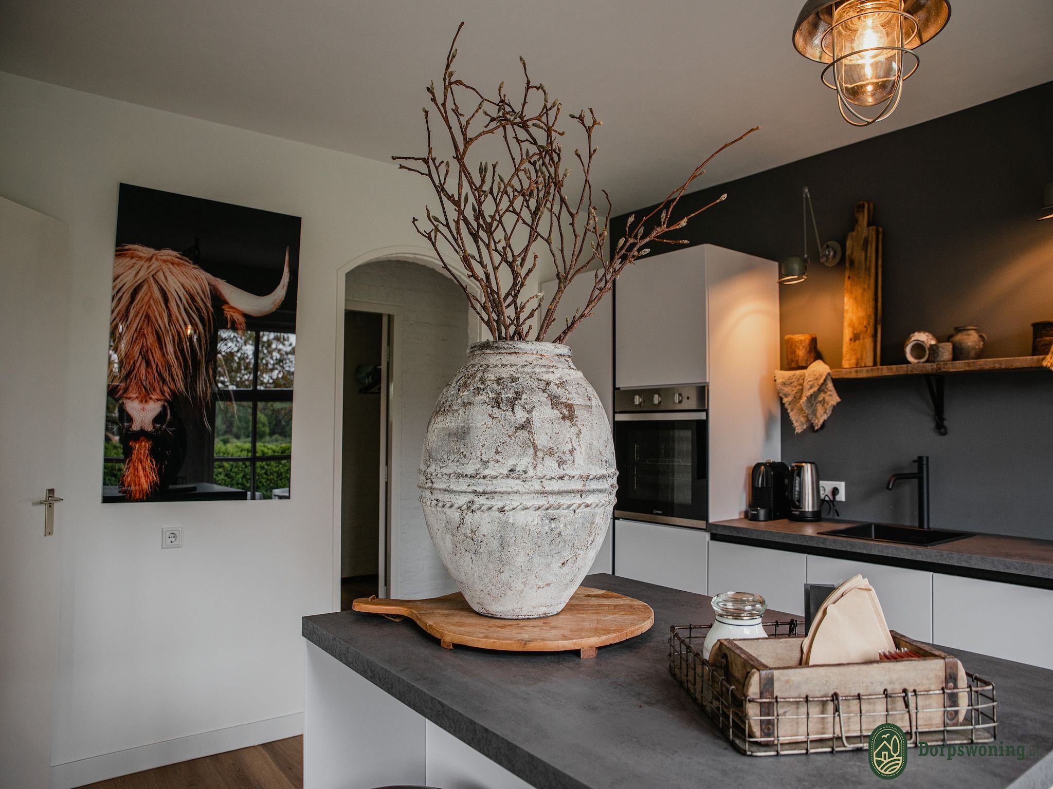 De keuken van Dorpswoning De Plek in Leende