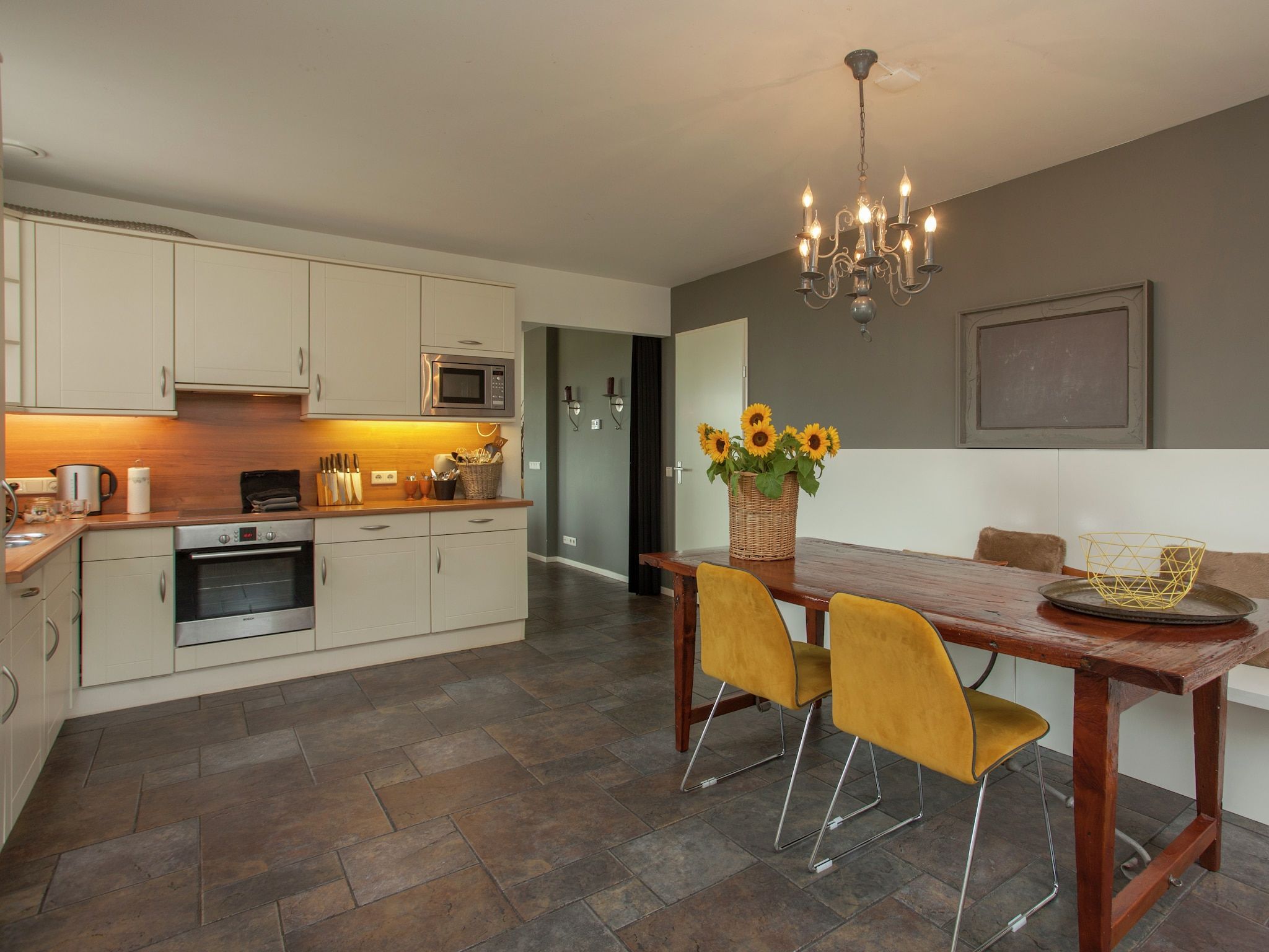 De keuken van Dorpswoning Het Uitzicht in Leende