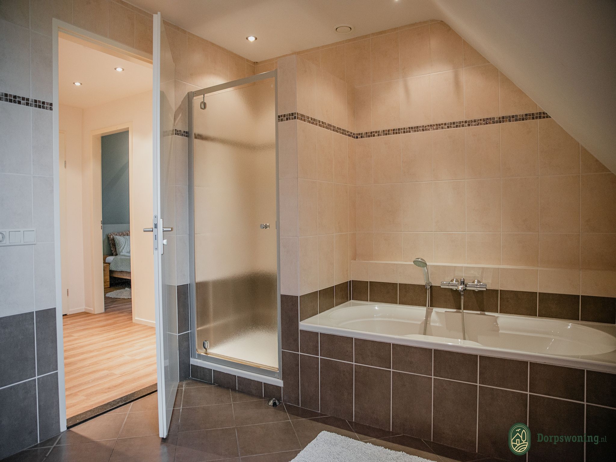 De badkamer van Dorpswoning Het Uitzicht in Leende