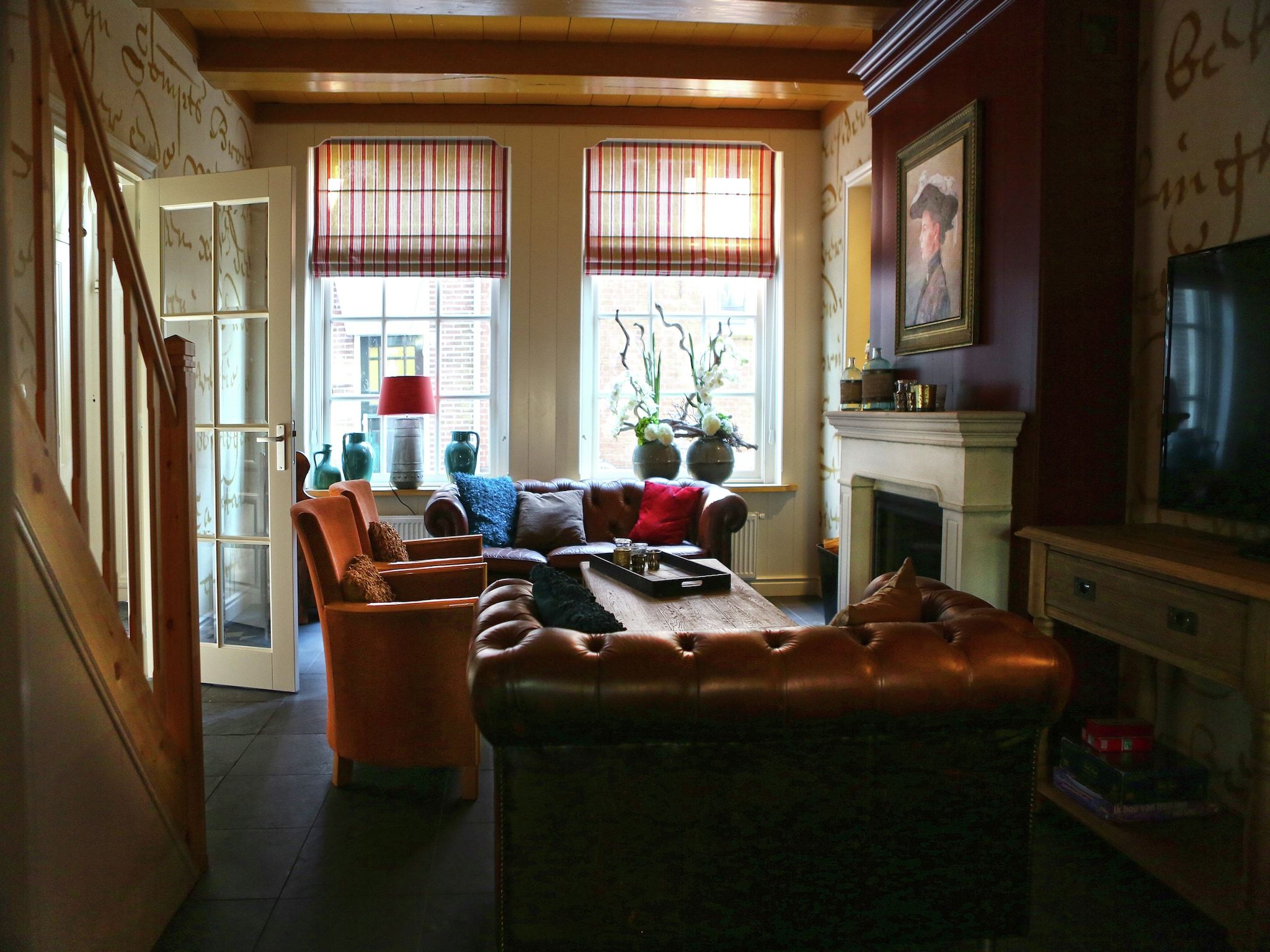 De woonkamer van VOC-Huys in Enkhuizen