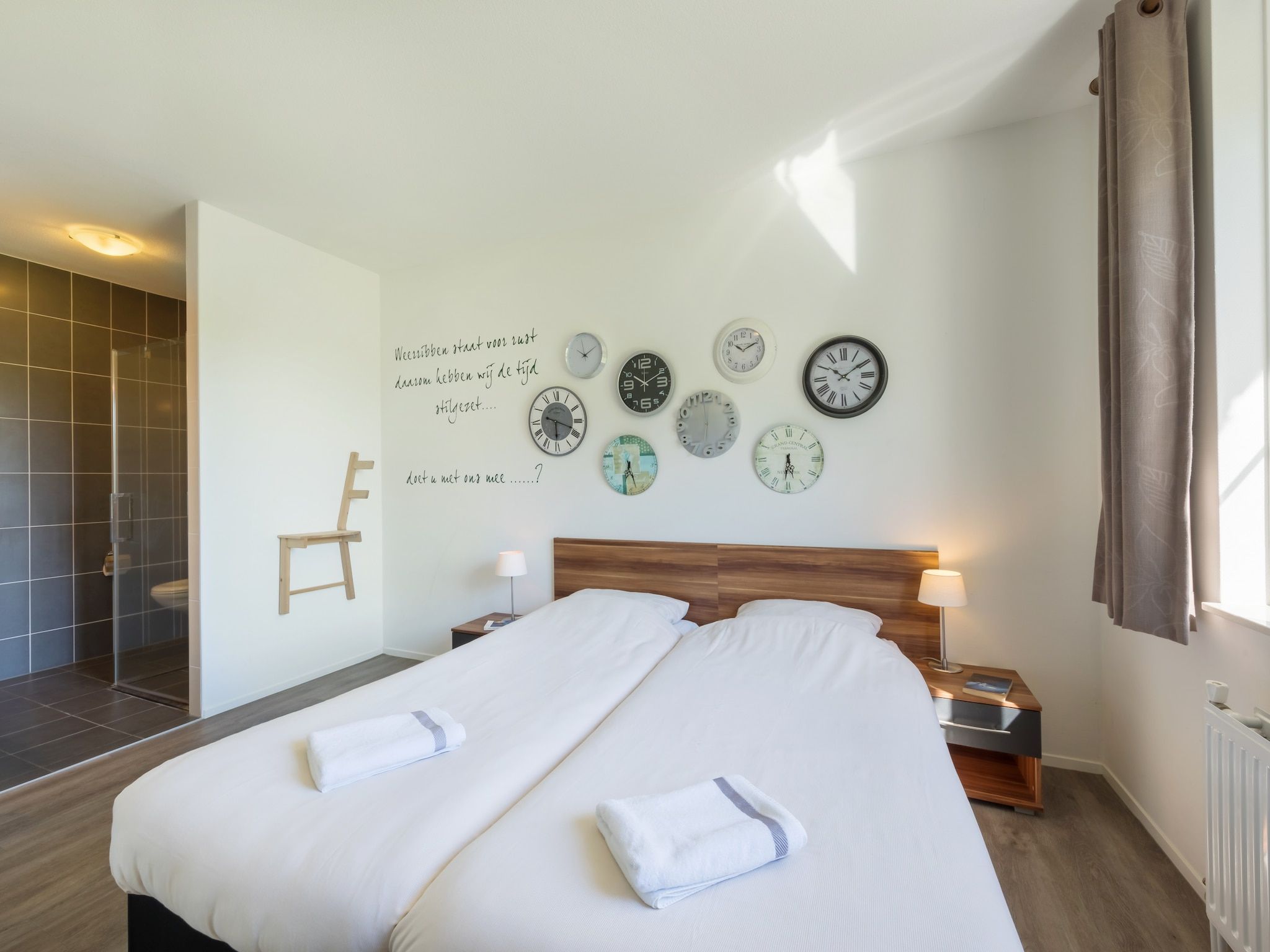 Een slaapkamer van Résidence de Weerribben 1 in Paasloo