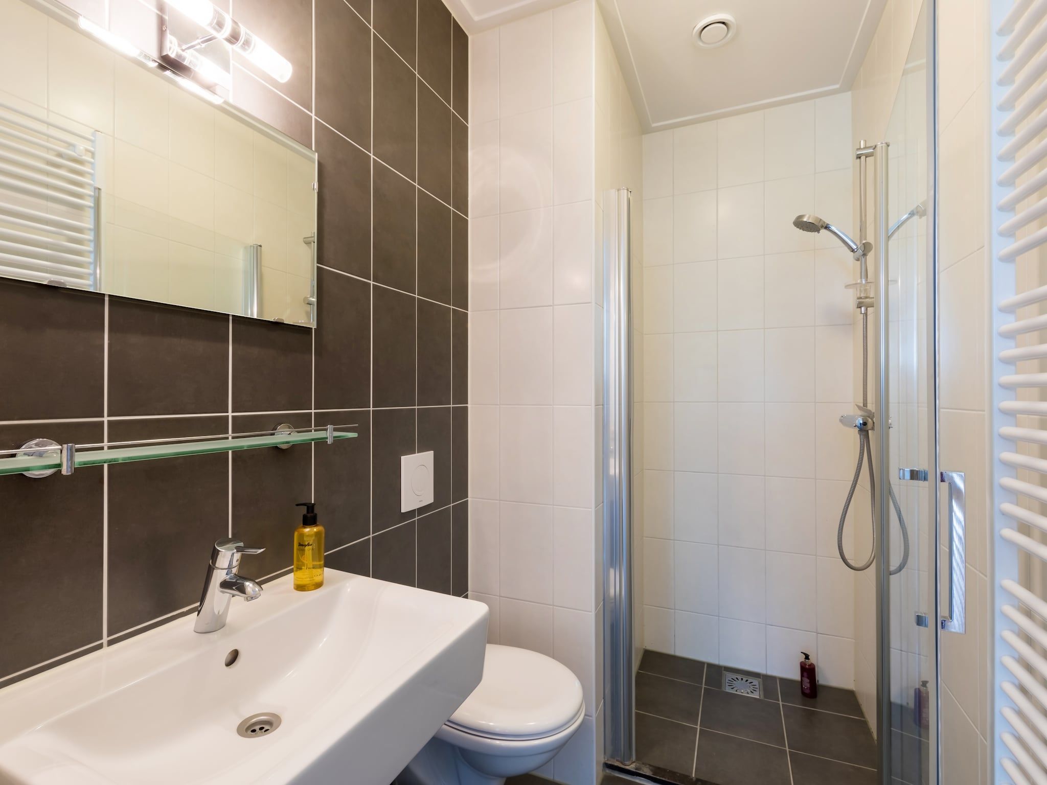 De badkamer van Résidence de Weerribben 1 in Paasloo