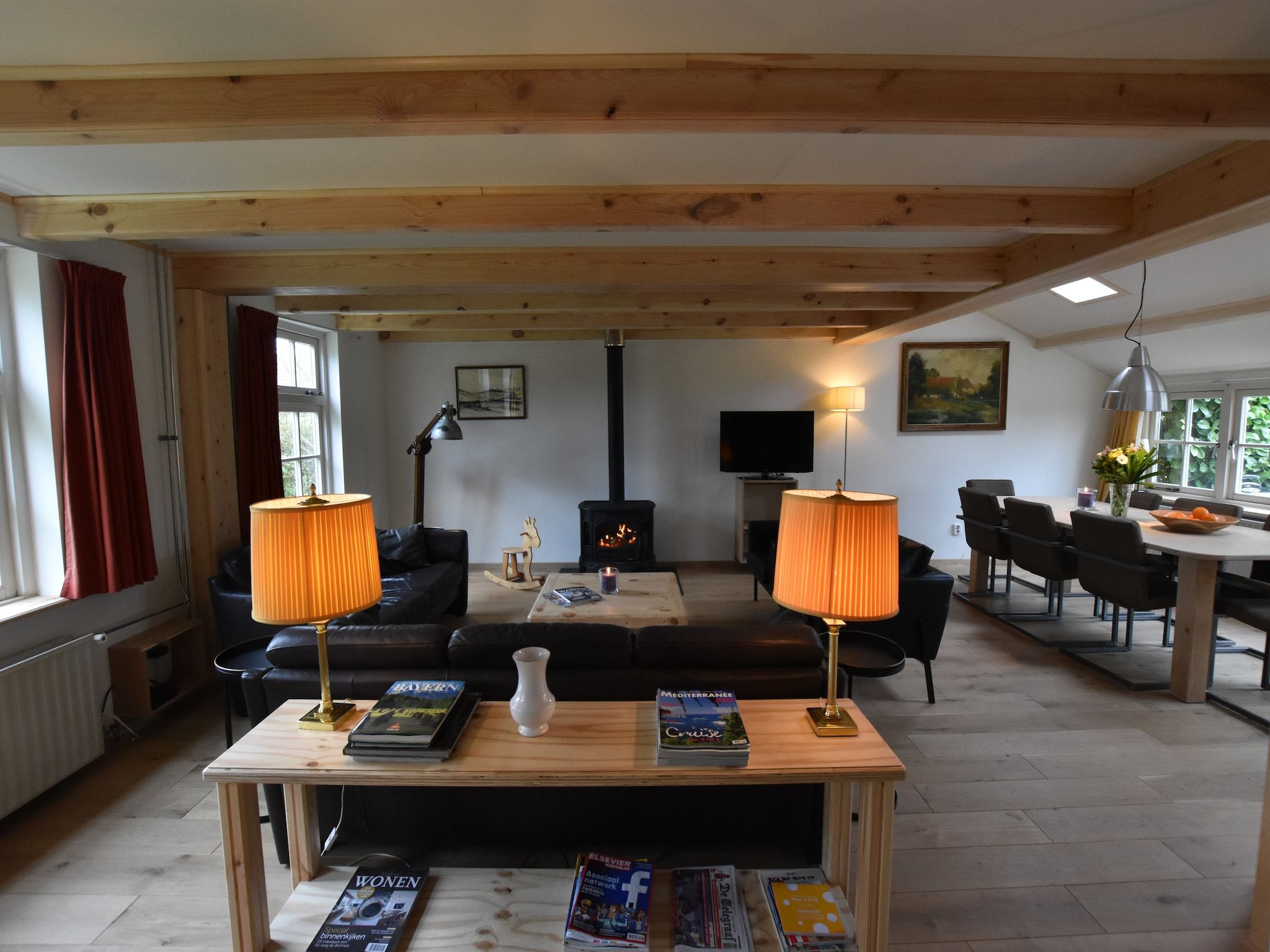 De woonkamer van Knook in Nieuwvliet