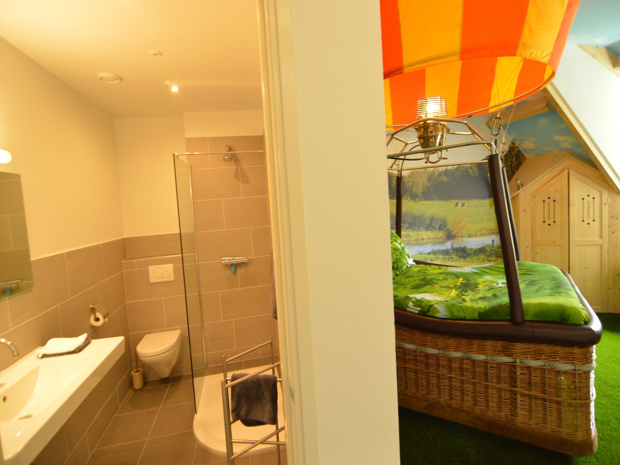 Een slaapkamer van Tramutana in Haaren