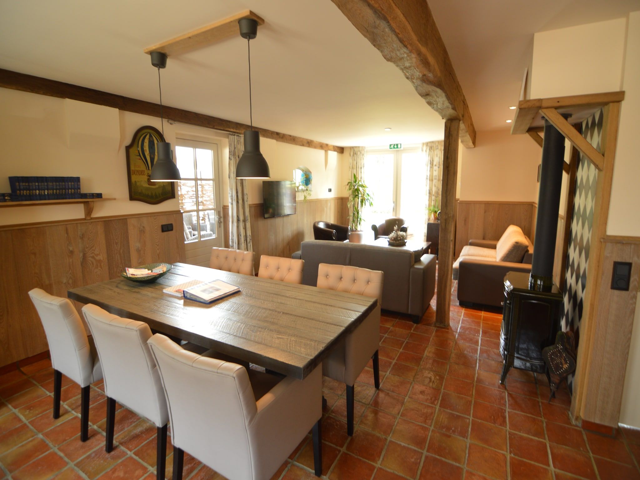 De eetkamer van Jules Verne in Haaren