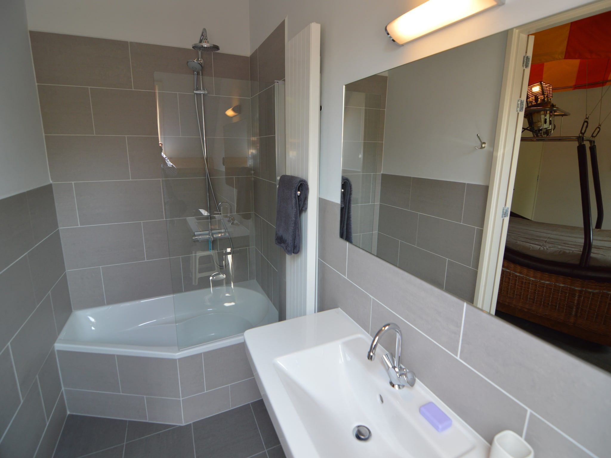 De badkamer van Jules Verne in Haaren