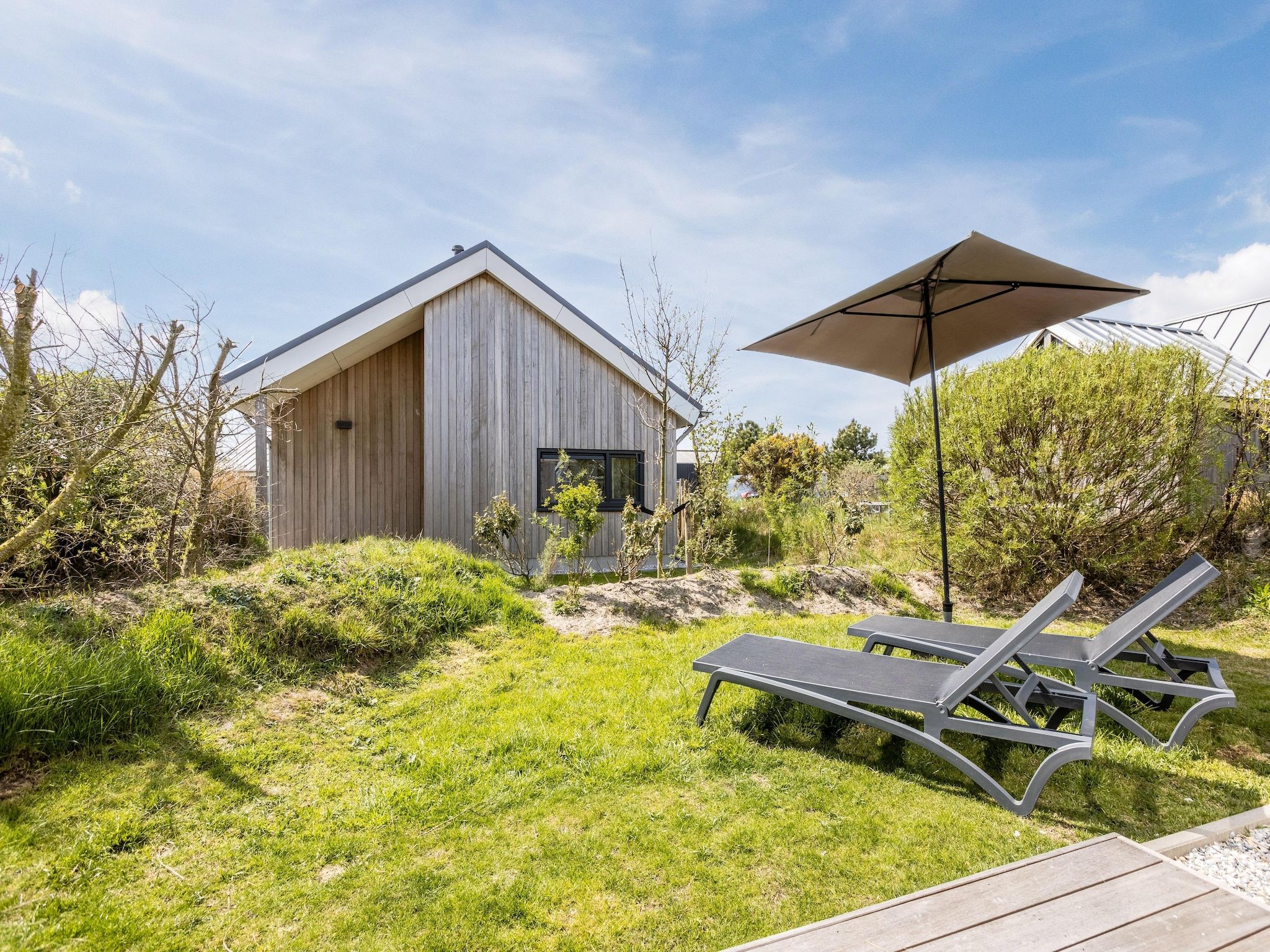 Parkfaciliteiten bij Vakantiepark Boomhiemke 8 in Hollum