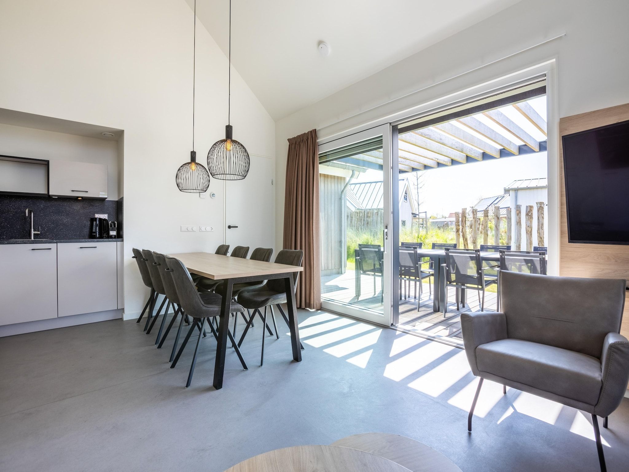 Parkfaciliteiten bij Vakantiepark Boomhiemke 8 in Hollum