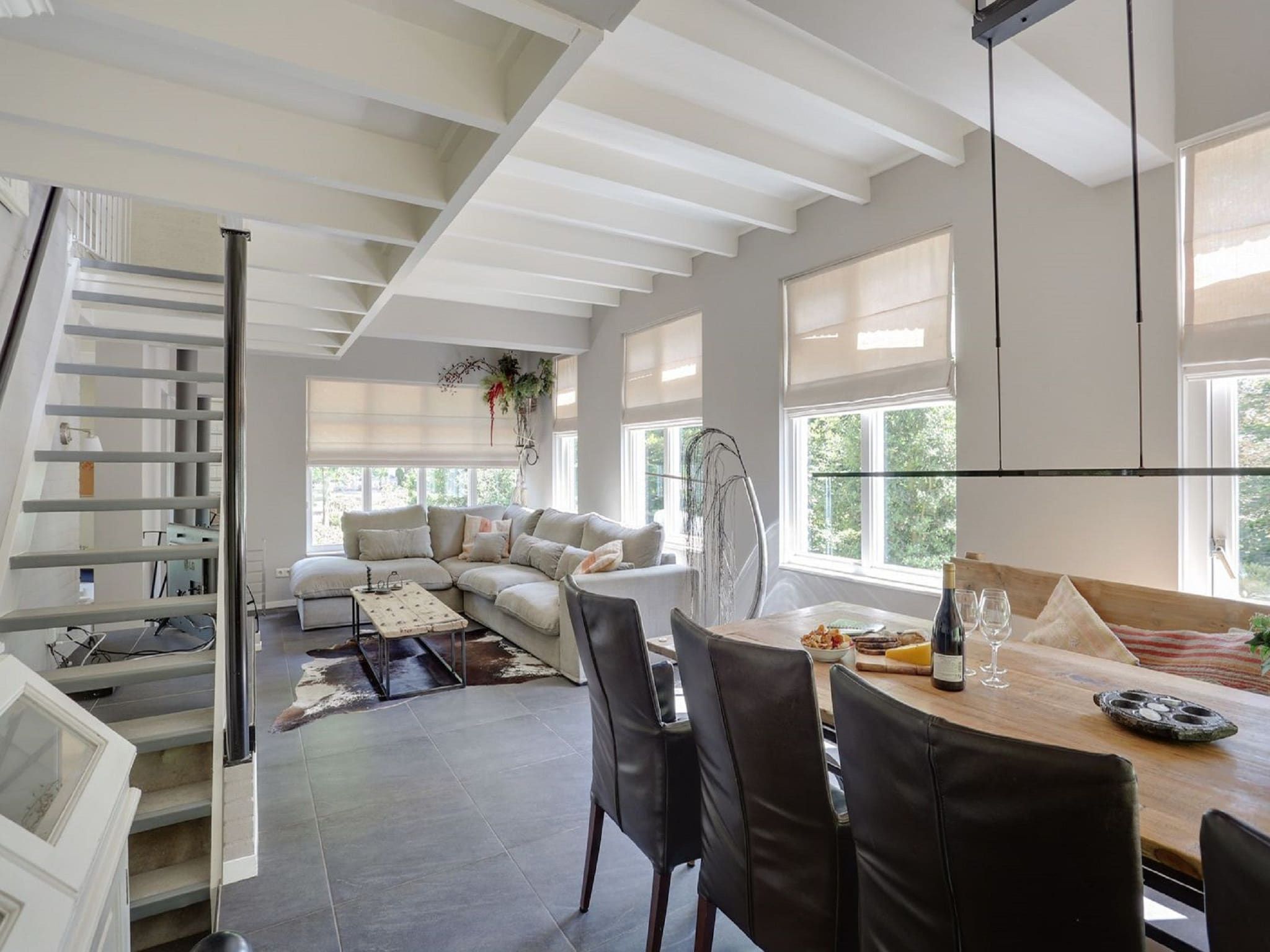 De woonkamer van Vakantiepark Sandberghe 2 in Uden