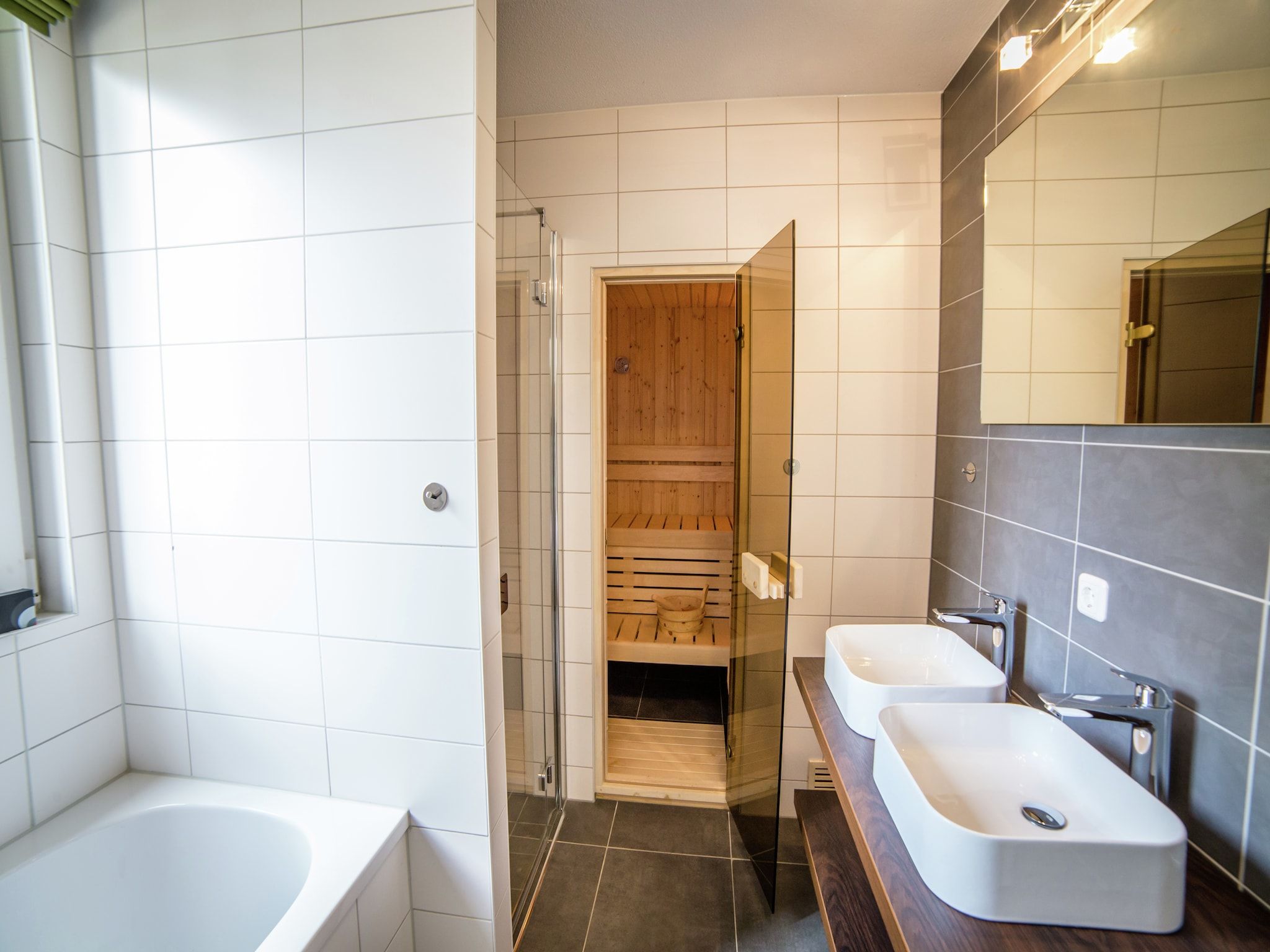 De badkamer van Resort Maastricht 3 in Maastricht