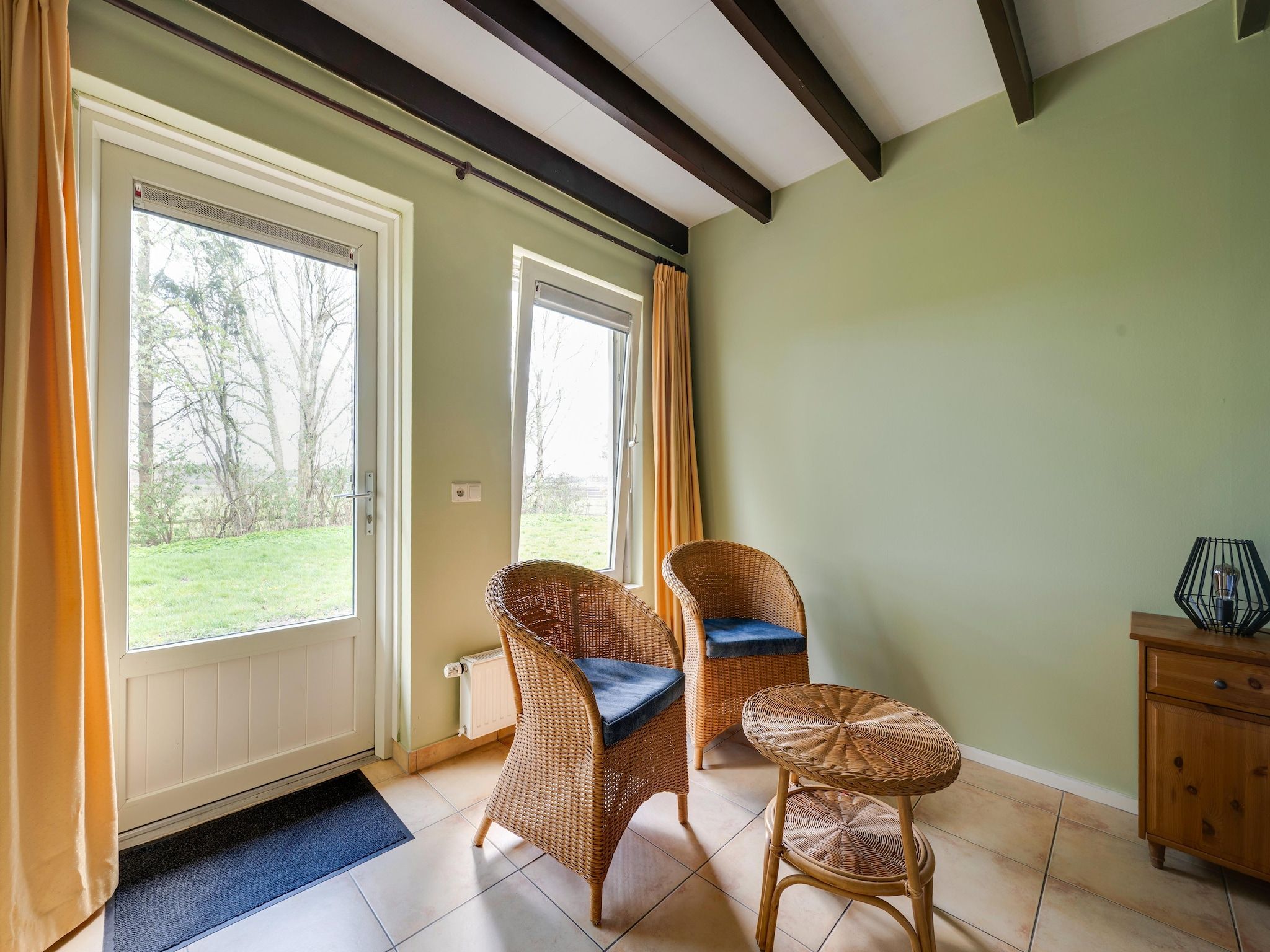 Een slaapkamer van De Kibbelhoeve in Kibbelveen