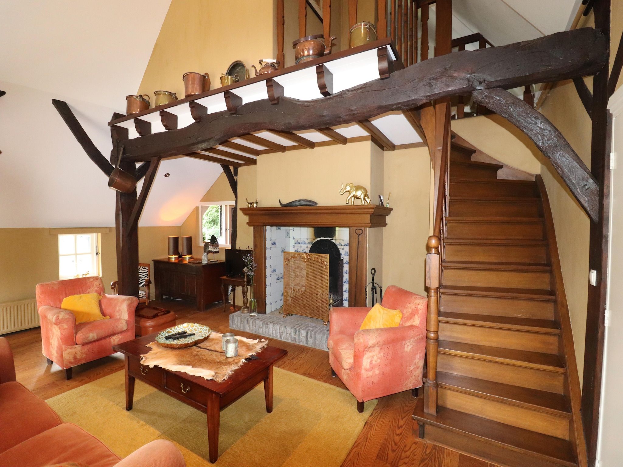 De woonkamer van Landgoed de Klimberg in Rheezerveen