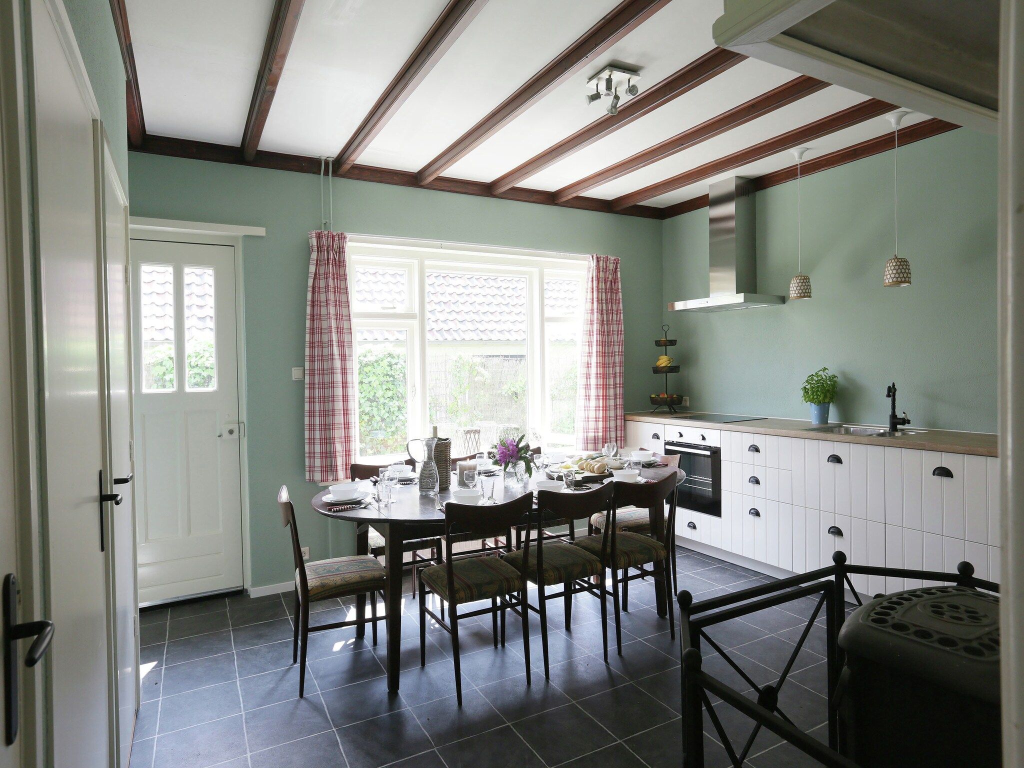 De keuken van Hofstede Groot Blankenstein in Doorn