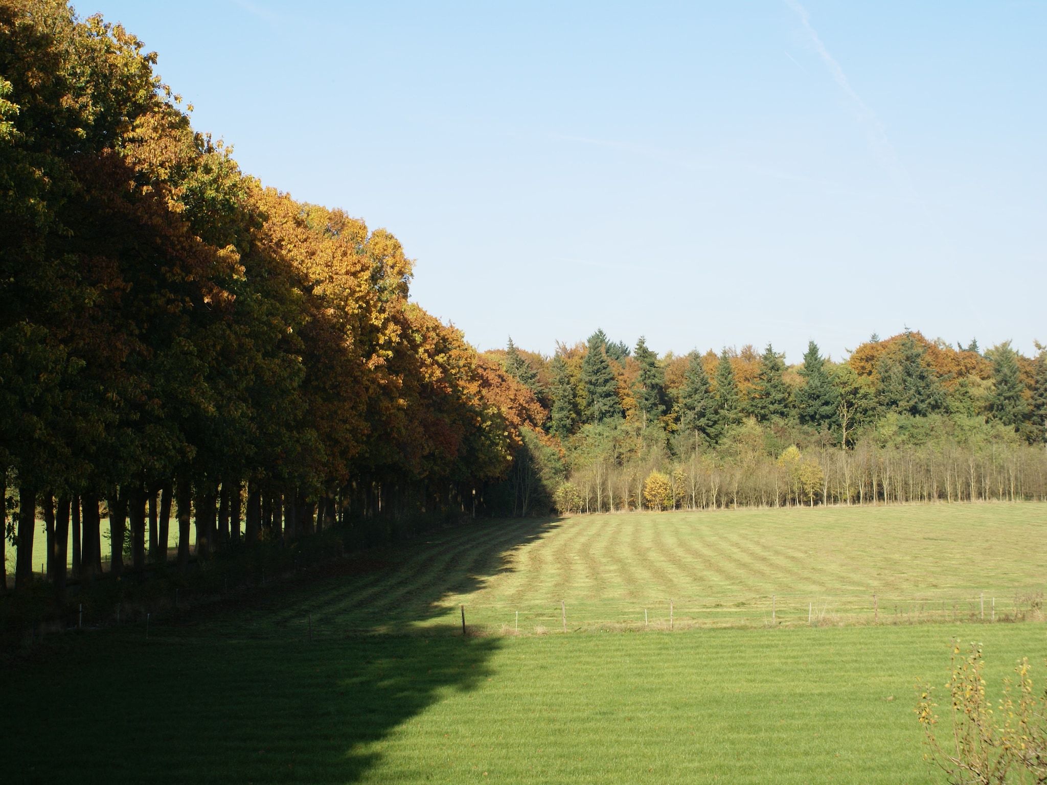 Het uitzicht vanaf Hofstede Groot Blankenstein in Doorn
