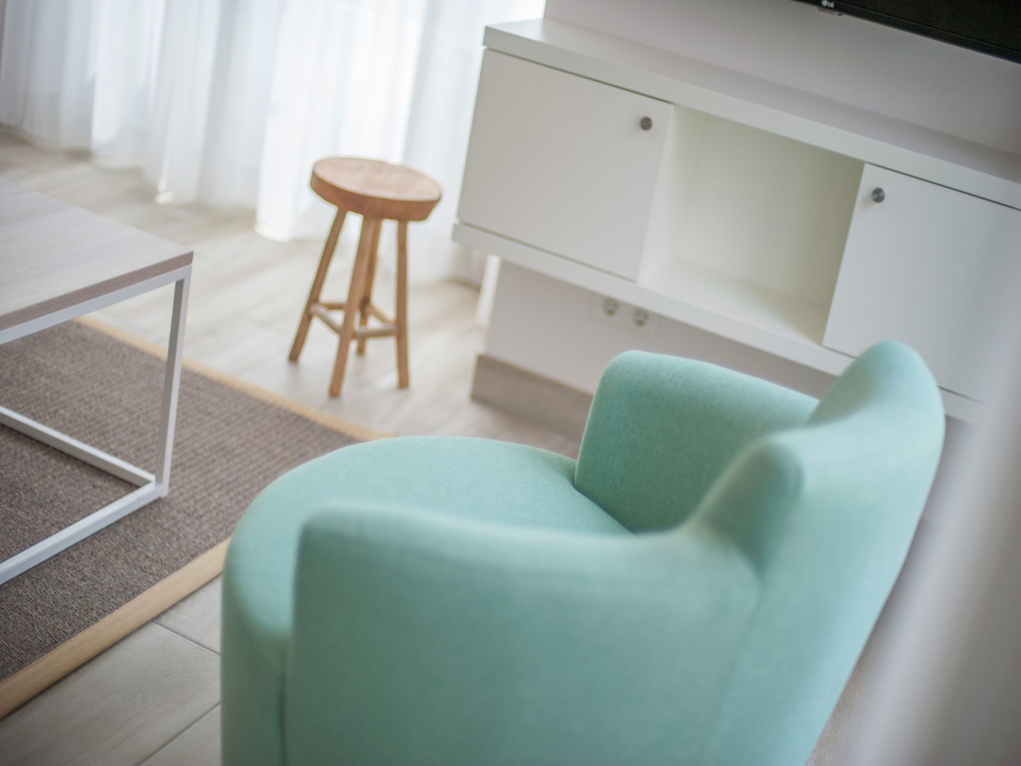 De woonkamer van Noordzee Résidence Dishoek 9 in Koudekerke